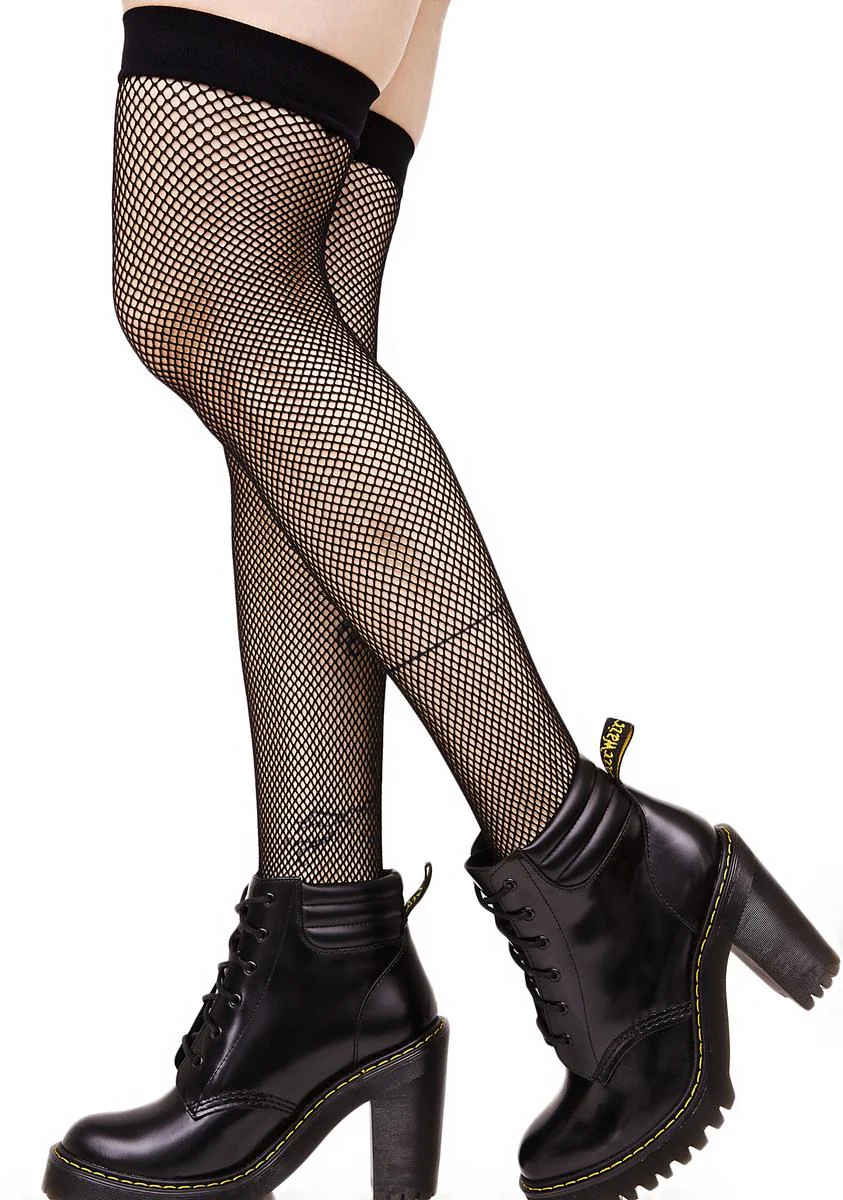 Everyday Slay Fishnet Thigh Highs - Image 4