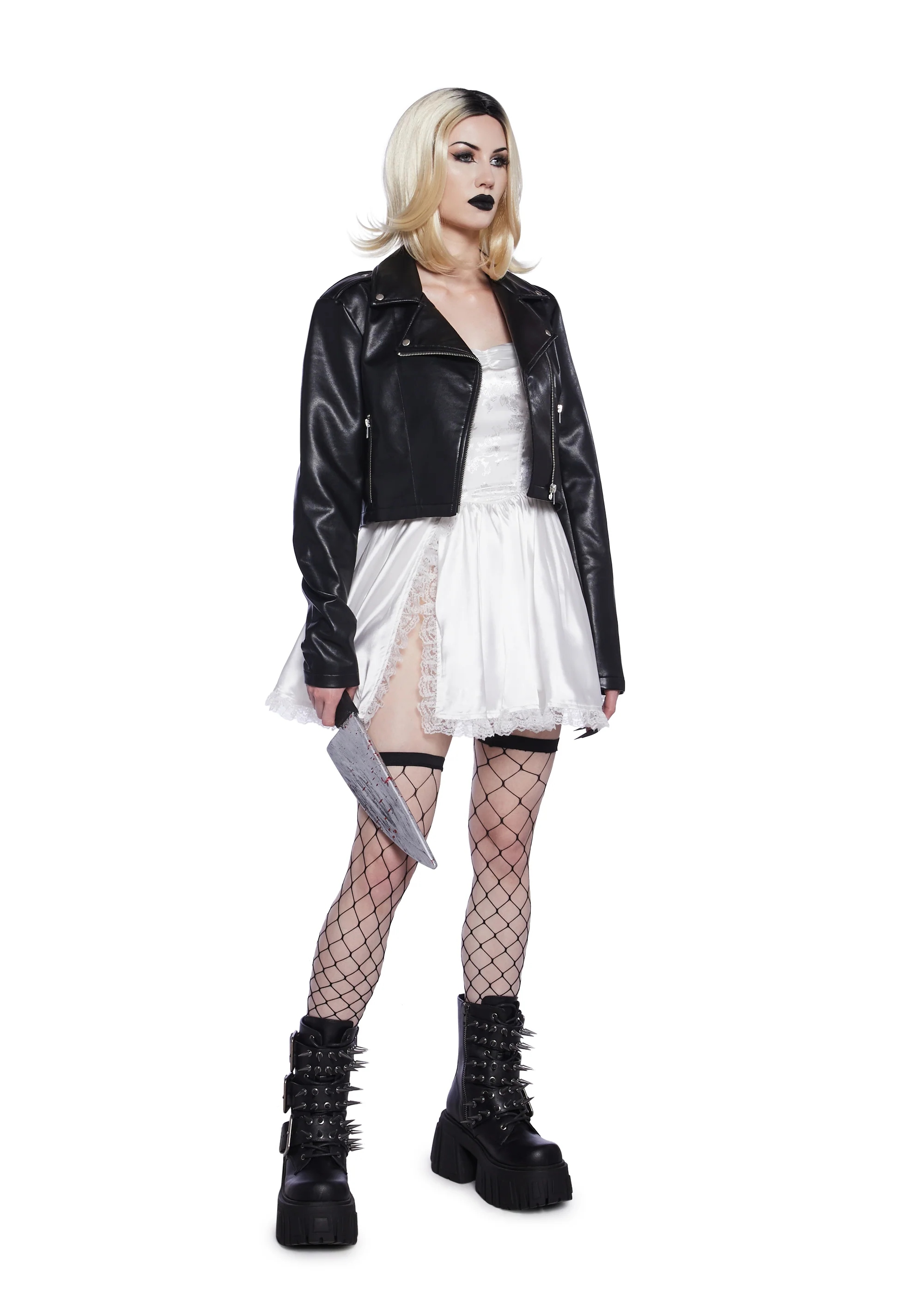 Evil Doll Bride Premium Costume And Wig Set - Image 5