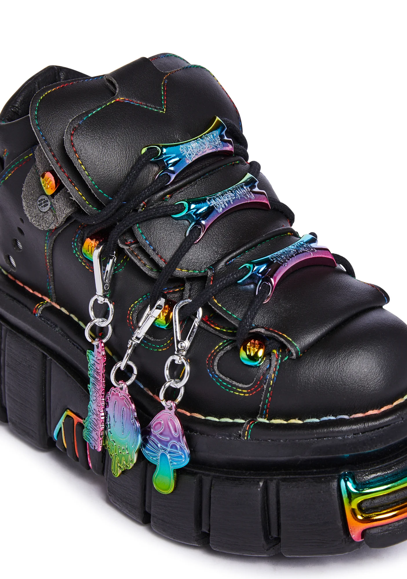 Dolls Kill x New Rock Chromatic Short Boots - Image 2