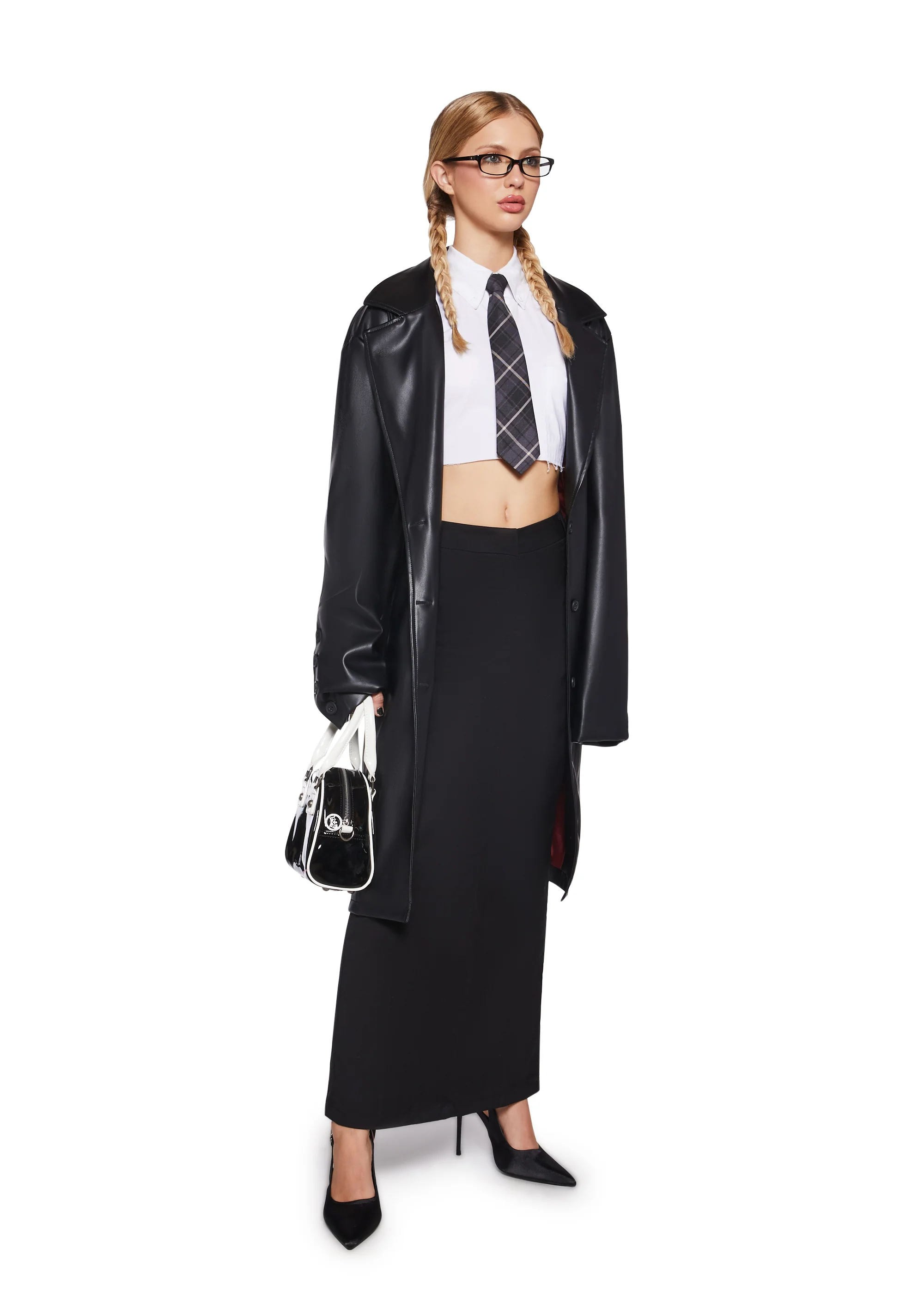 Executive Suite Maxi Skirt - Black - Image 2