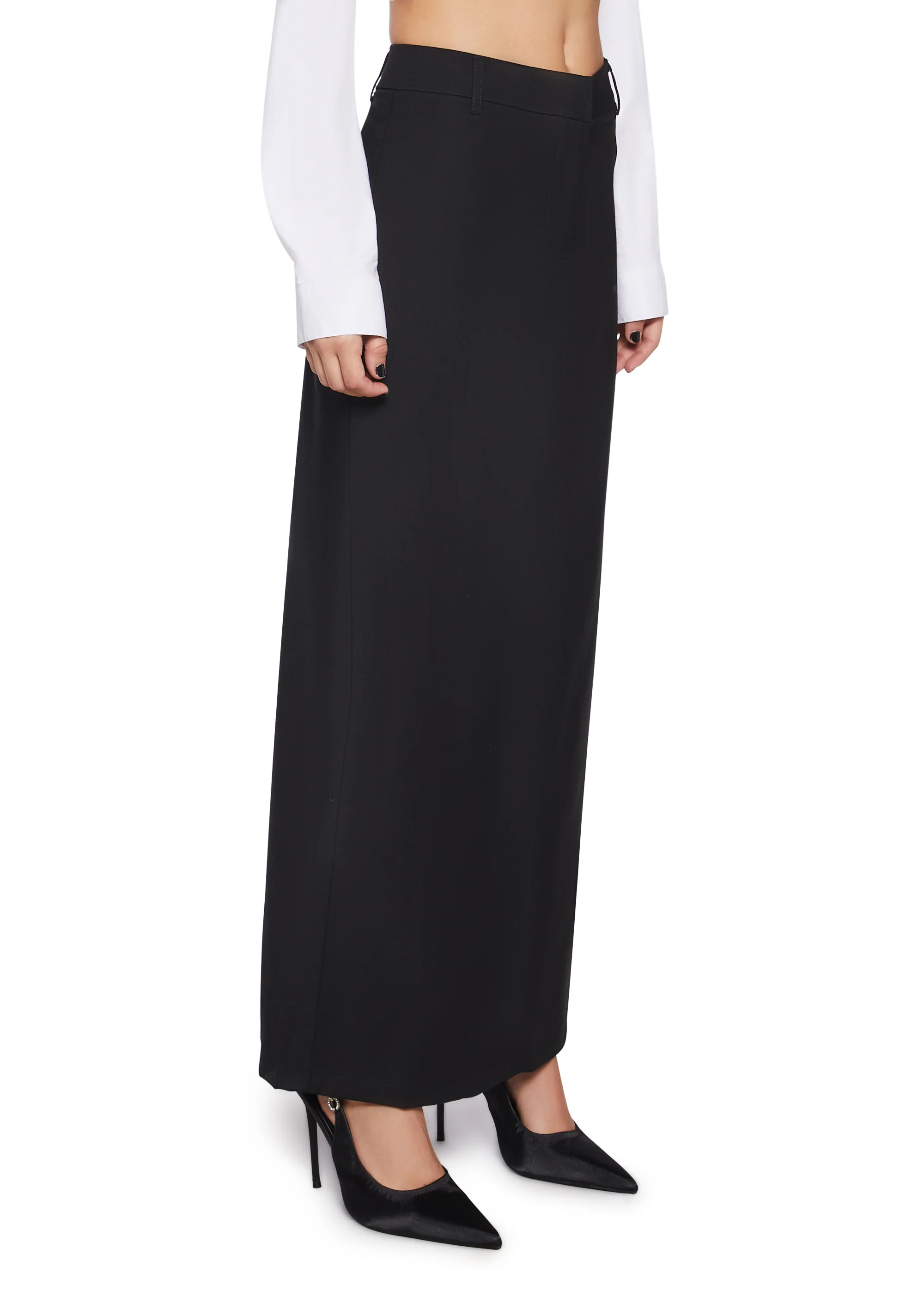 Executive Suite Maxi Skirt - Black - Image 3