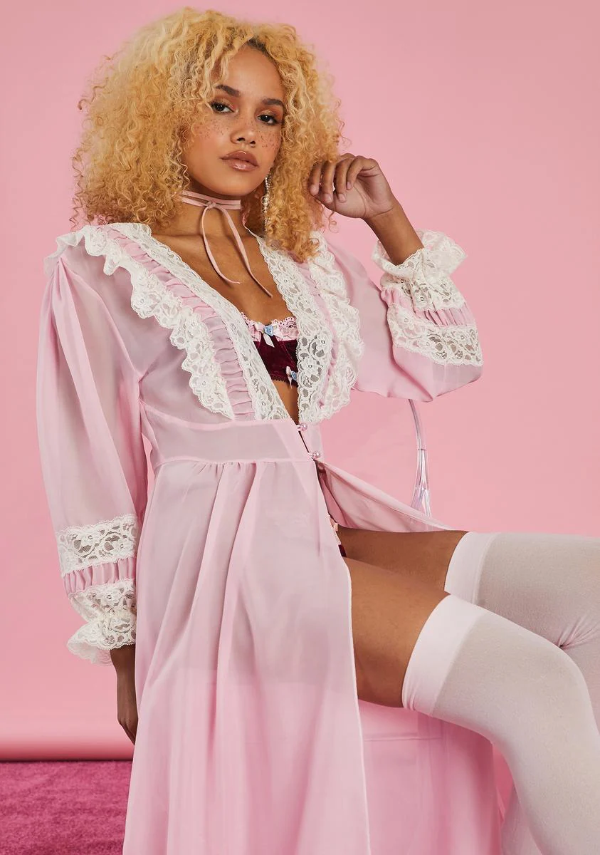 Expecting Company Chiffon Robe - Image 2