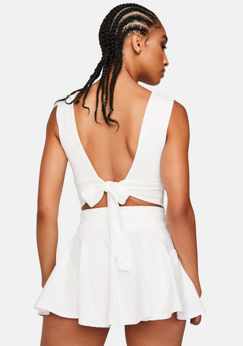 Expose You Plunge Neck Crop Top - Image 4