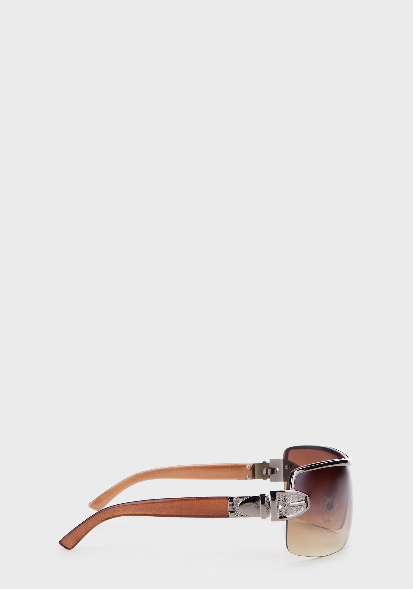 Eye Fair Shield Sunglasses - Brown - Image 3