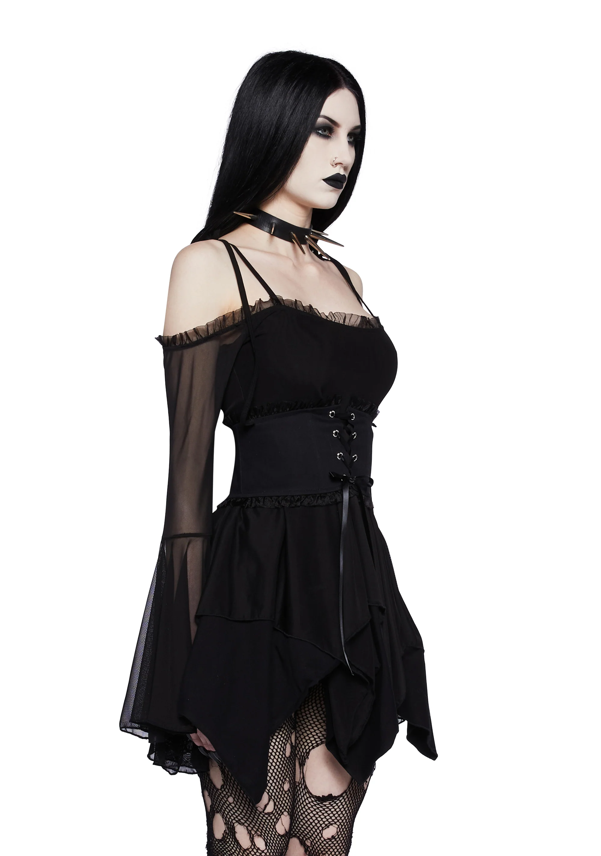 So Bewitching Corset Handkerchief Dress - Image 3