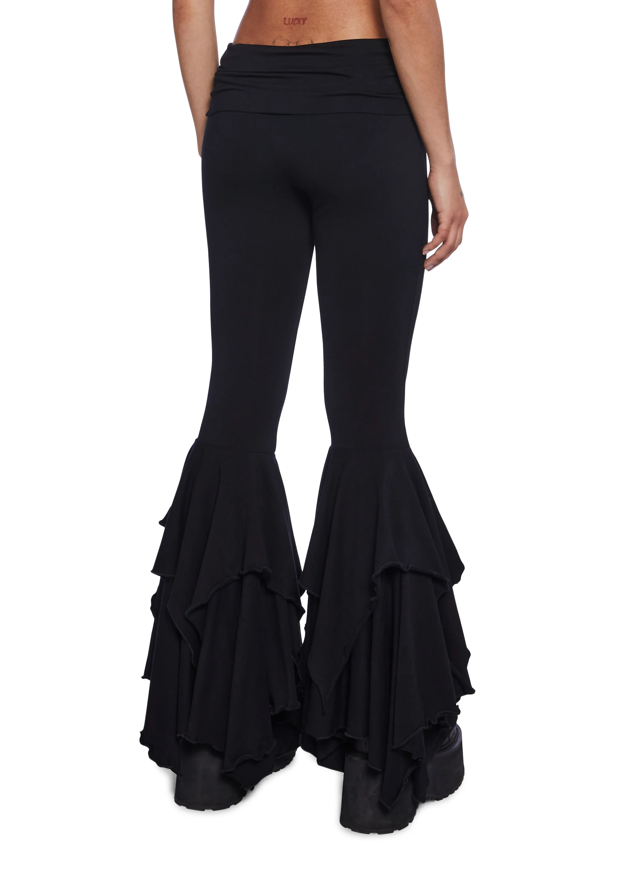F Is For Fairies™  Flare Pants - Black - Image 2