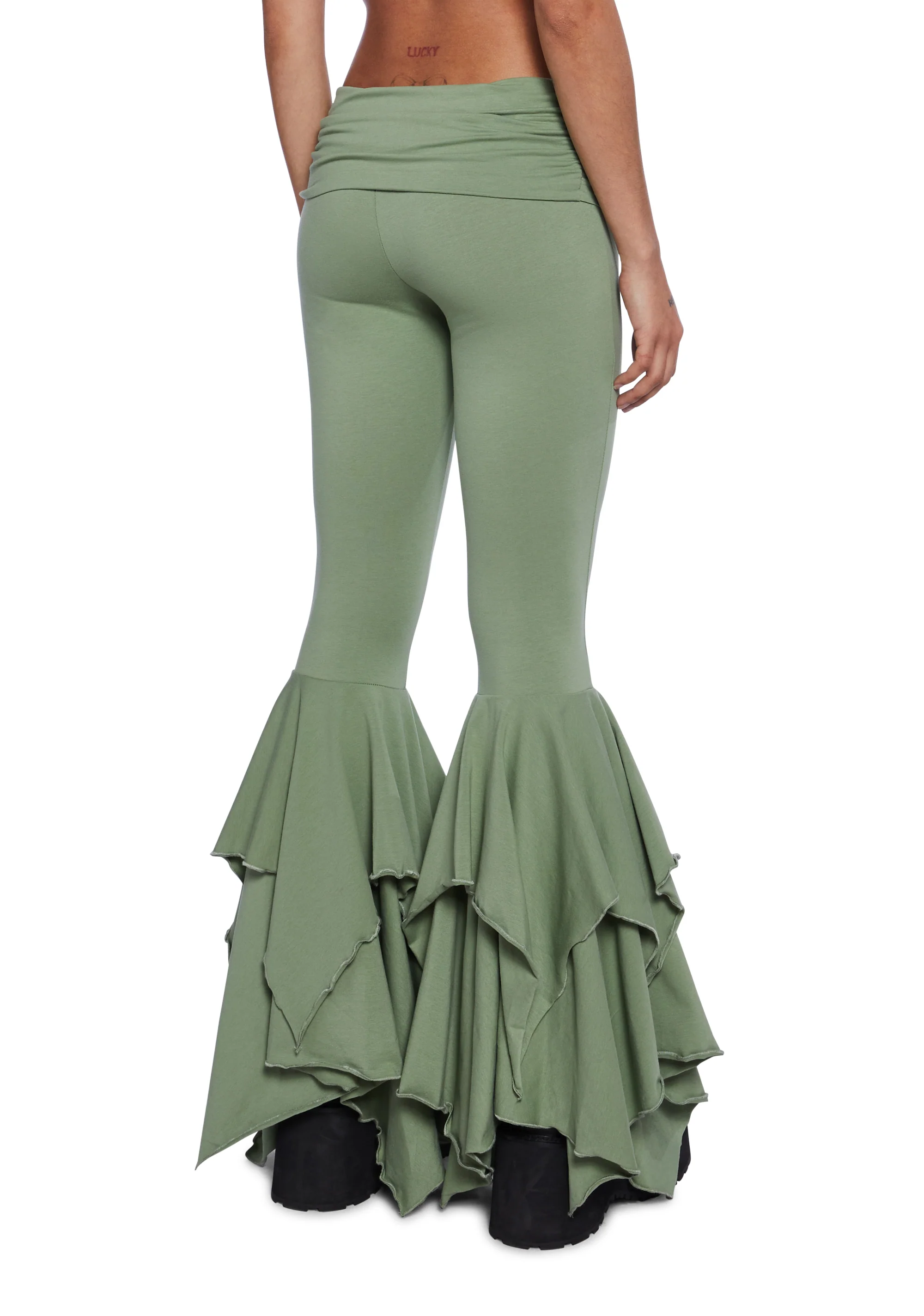 F Is For Fairies™  Flare Pants - Sage - Image 5