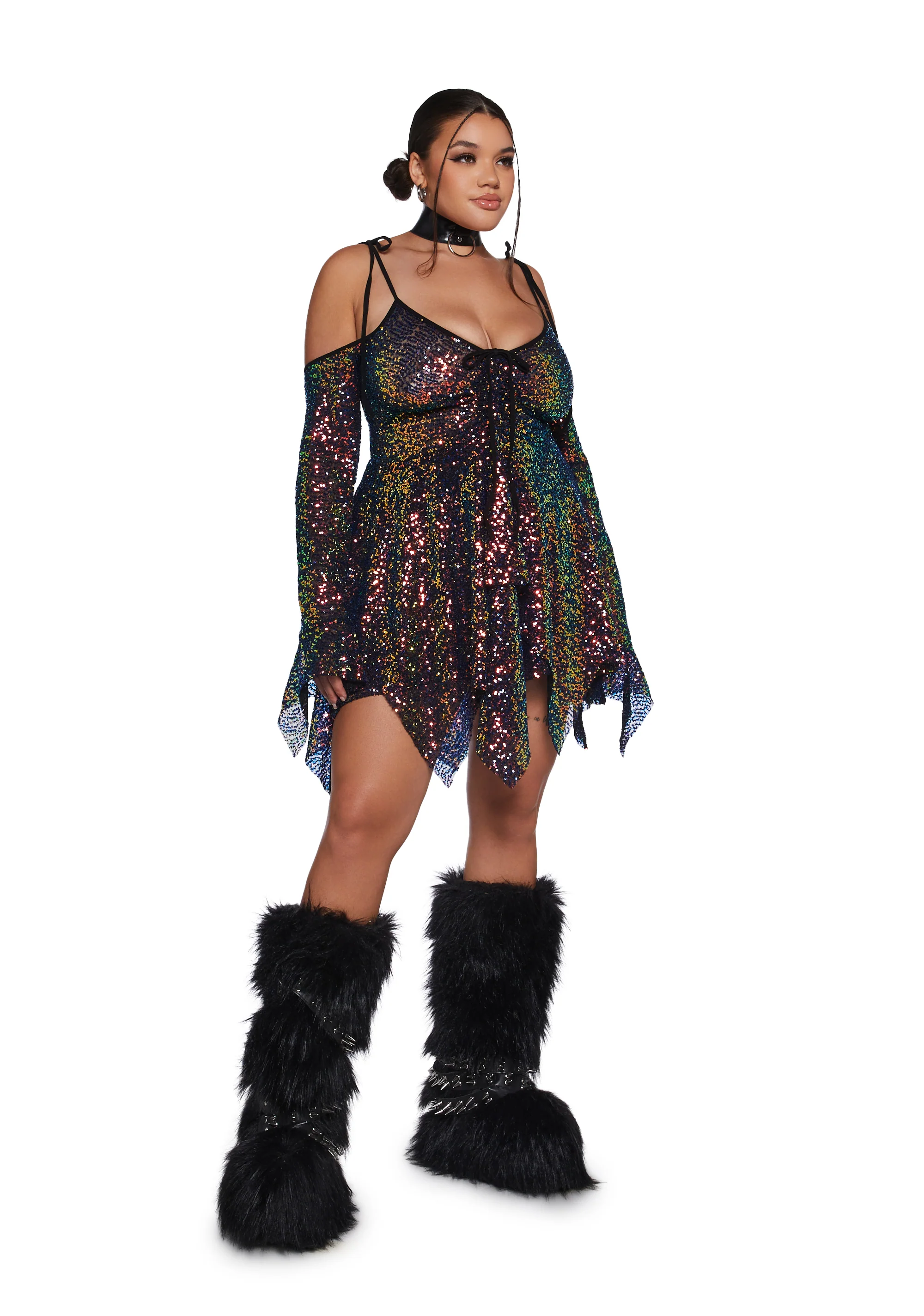 F is For Fairies Handkerchief Dress - Sequin - Image 8