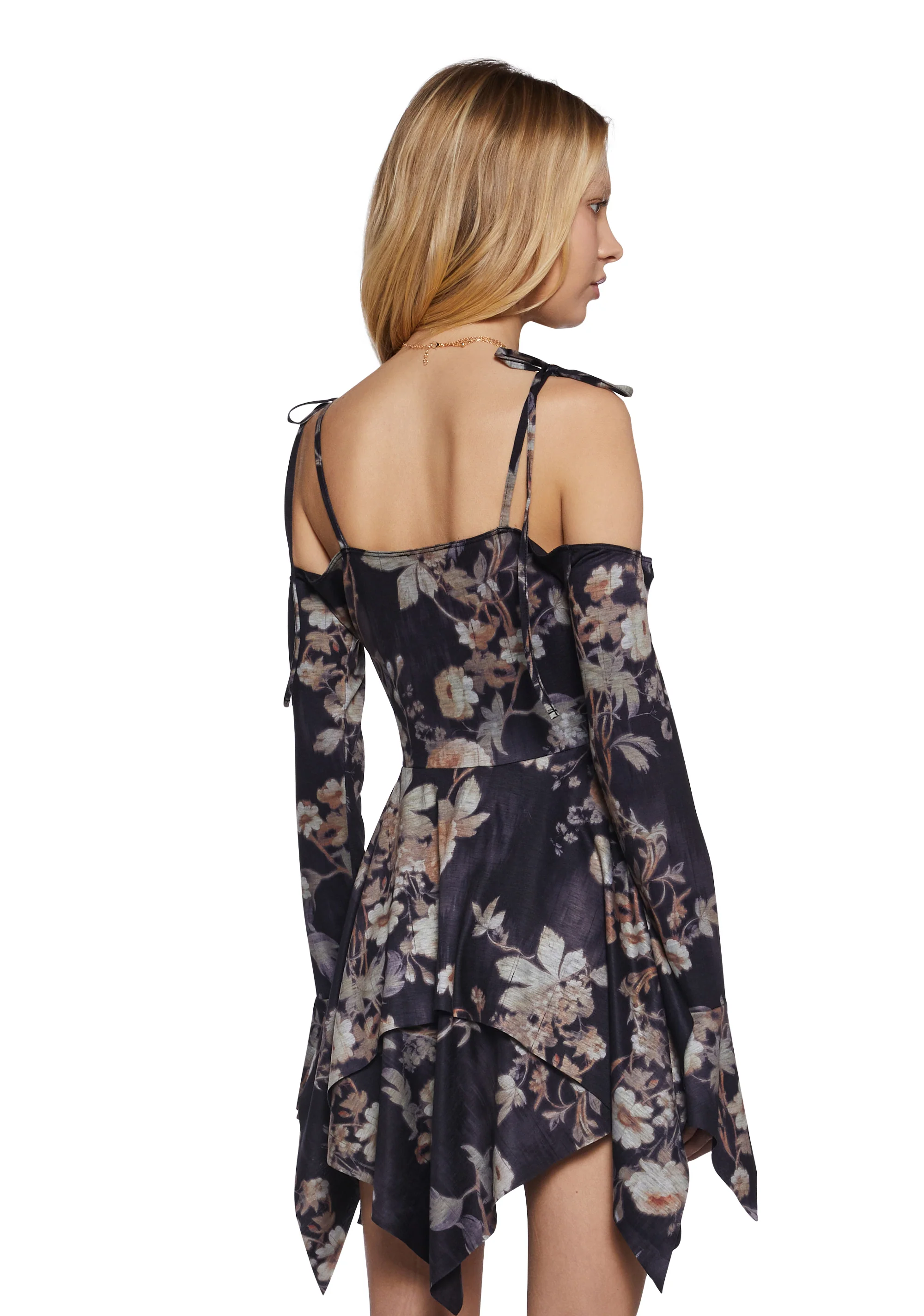 F is For Fairies Handkerchief Dress - Spring Floral - Image 4