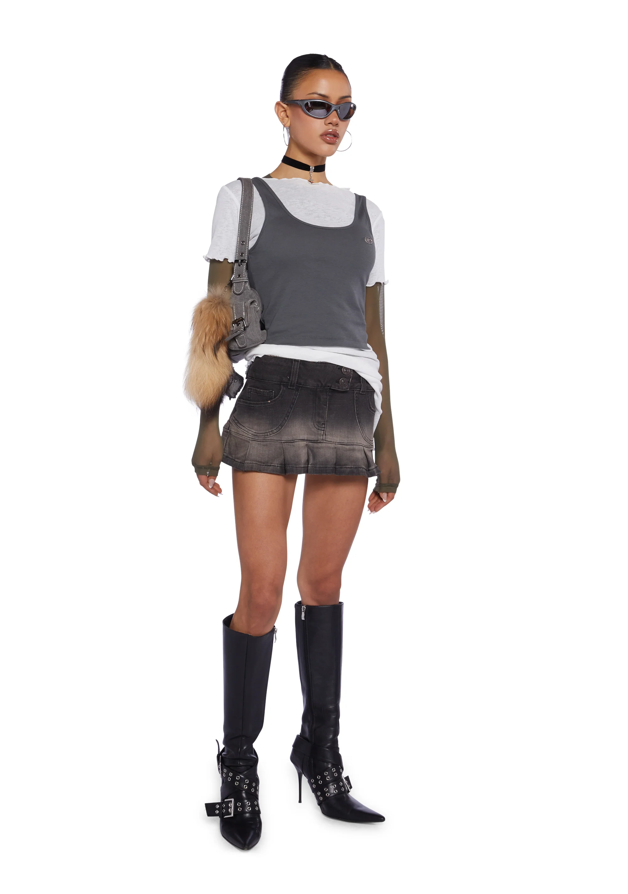 Faded Denim Kilt - Image 4