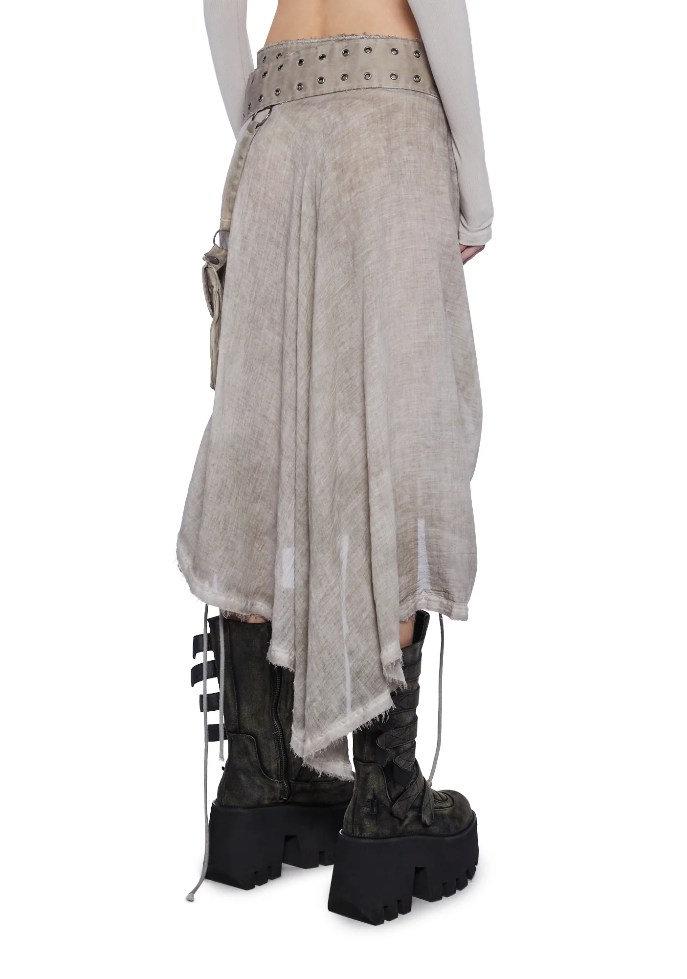 Fader Asymmetrical Midi Skirt - Image 3