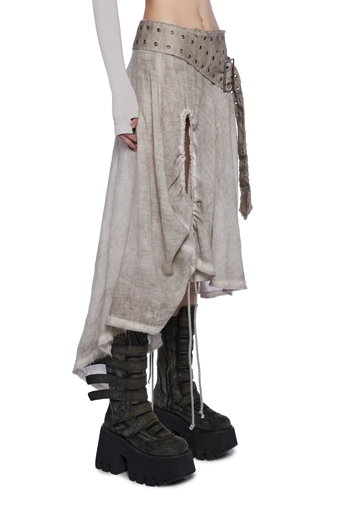Fader Asymmetrical Midi Skirt - Image 4