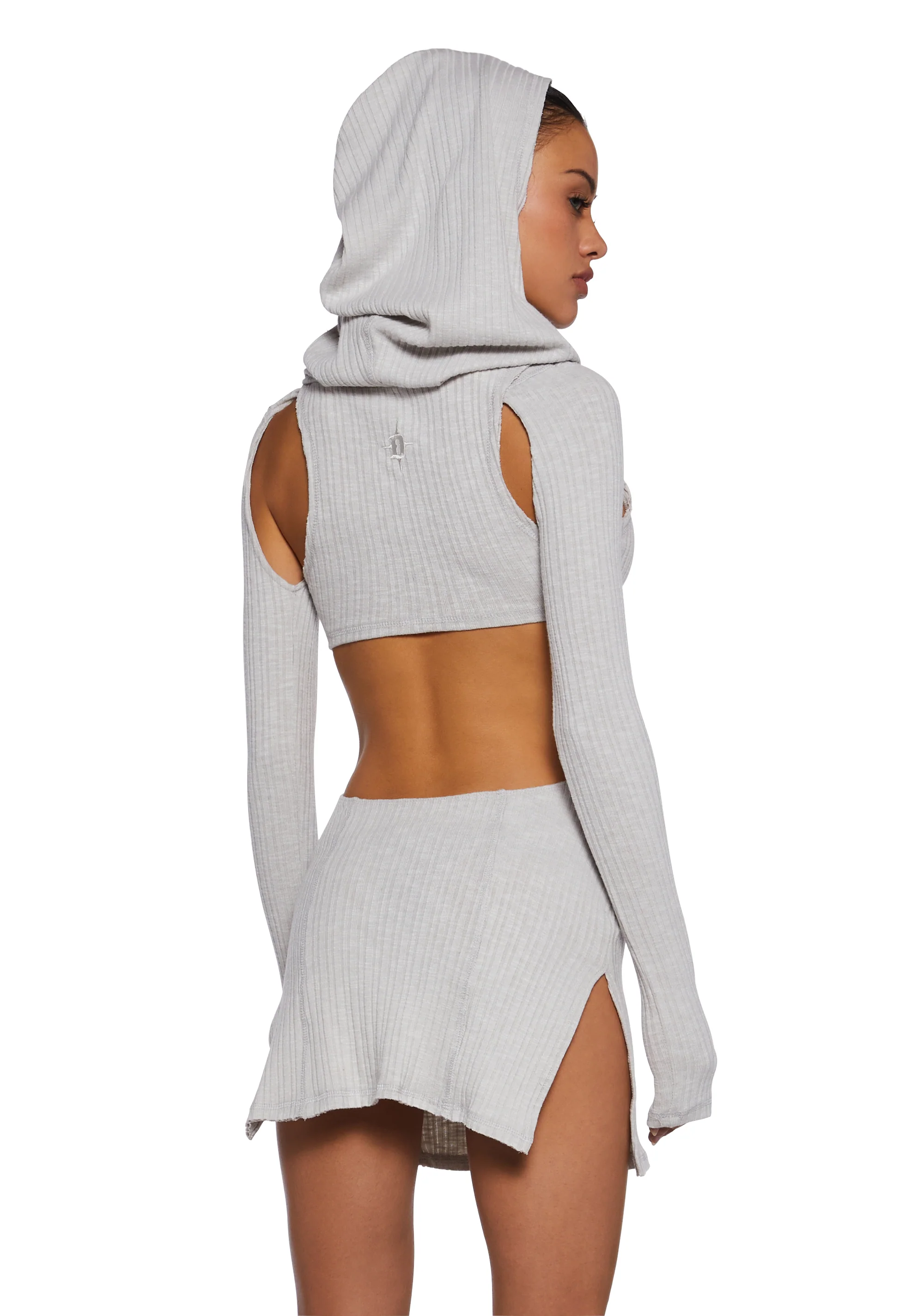 Fader Cut Out Hooded Mini Dress - Image 4