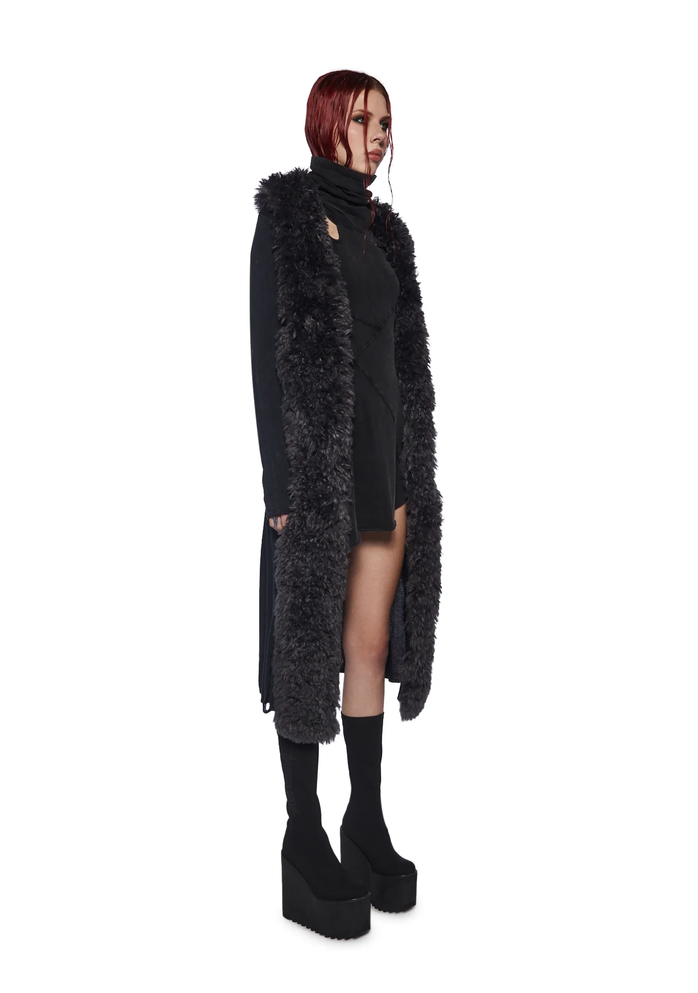 Fader Distressed Knit Duster - Image 3