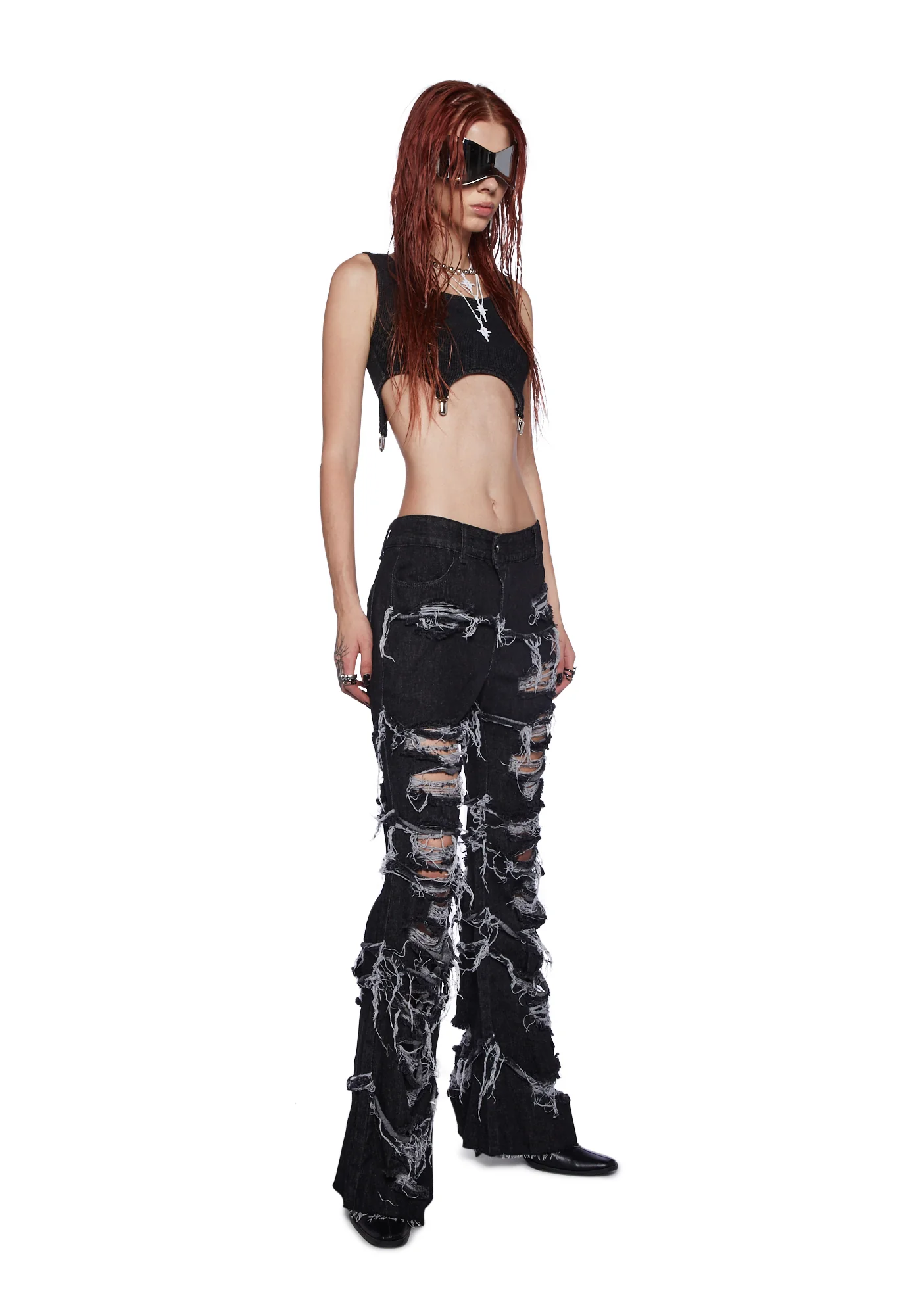 Fader Garter Strap Ribbed Tank - Image 2