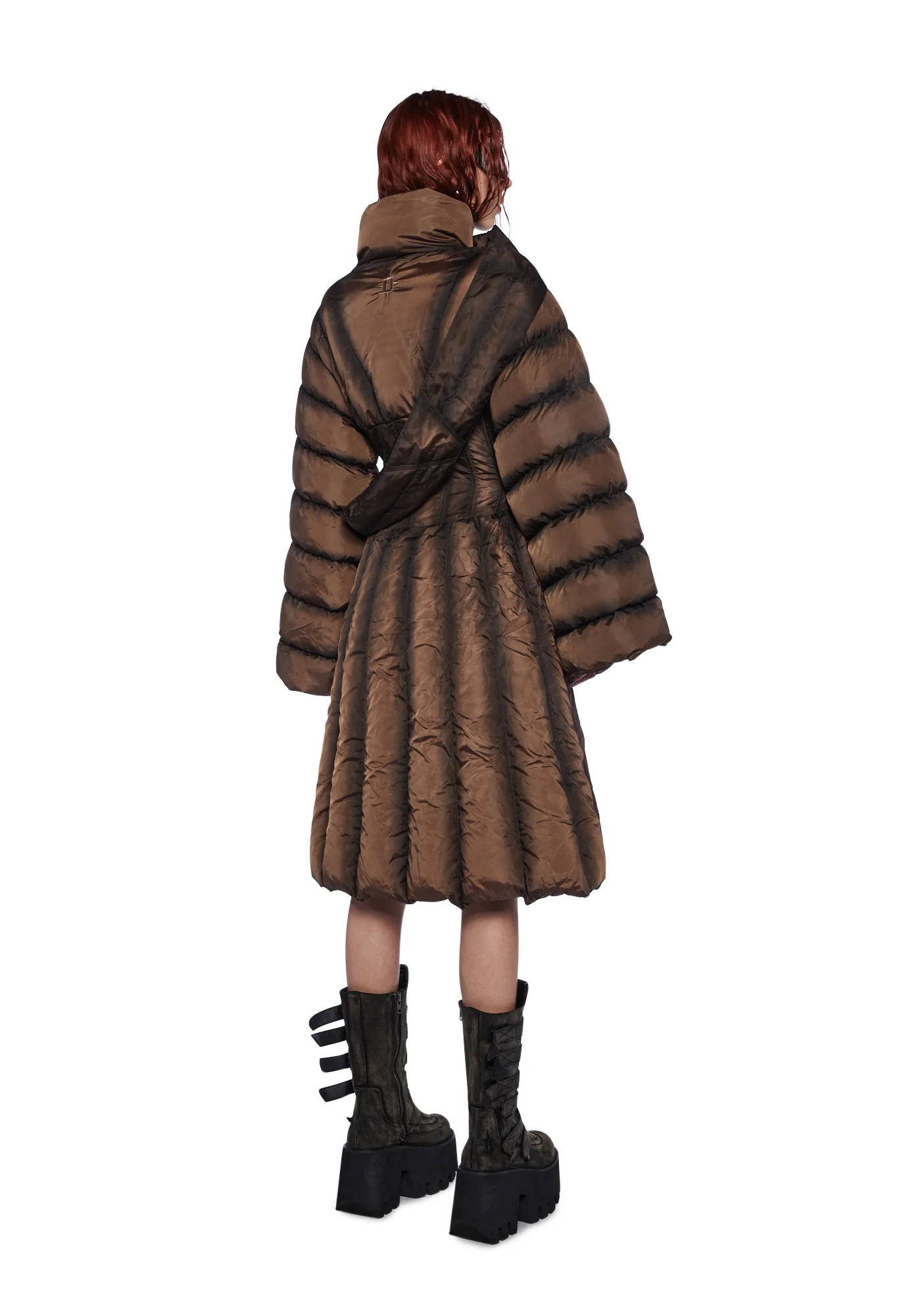 Fader Puffer Jacket And Scarf - Image 4