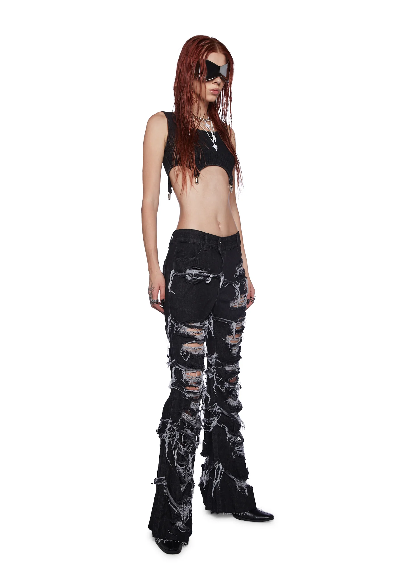 Fader Unisex Distressed Jeans - Image 2