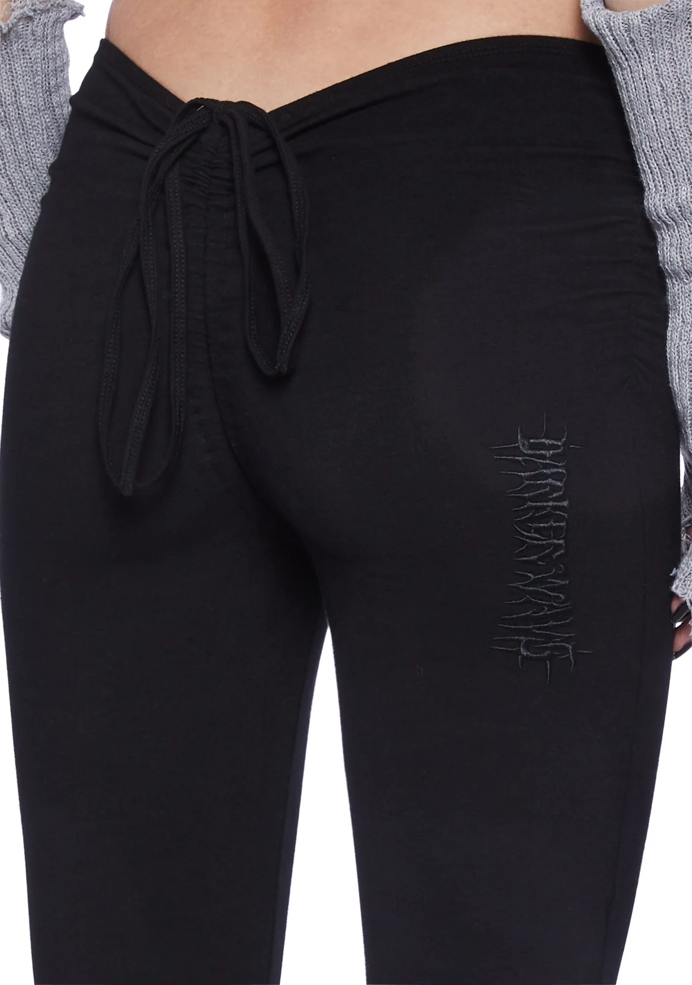 Fader V-Cut Washed Bell Bottoms - Black - Image 5