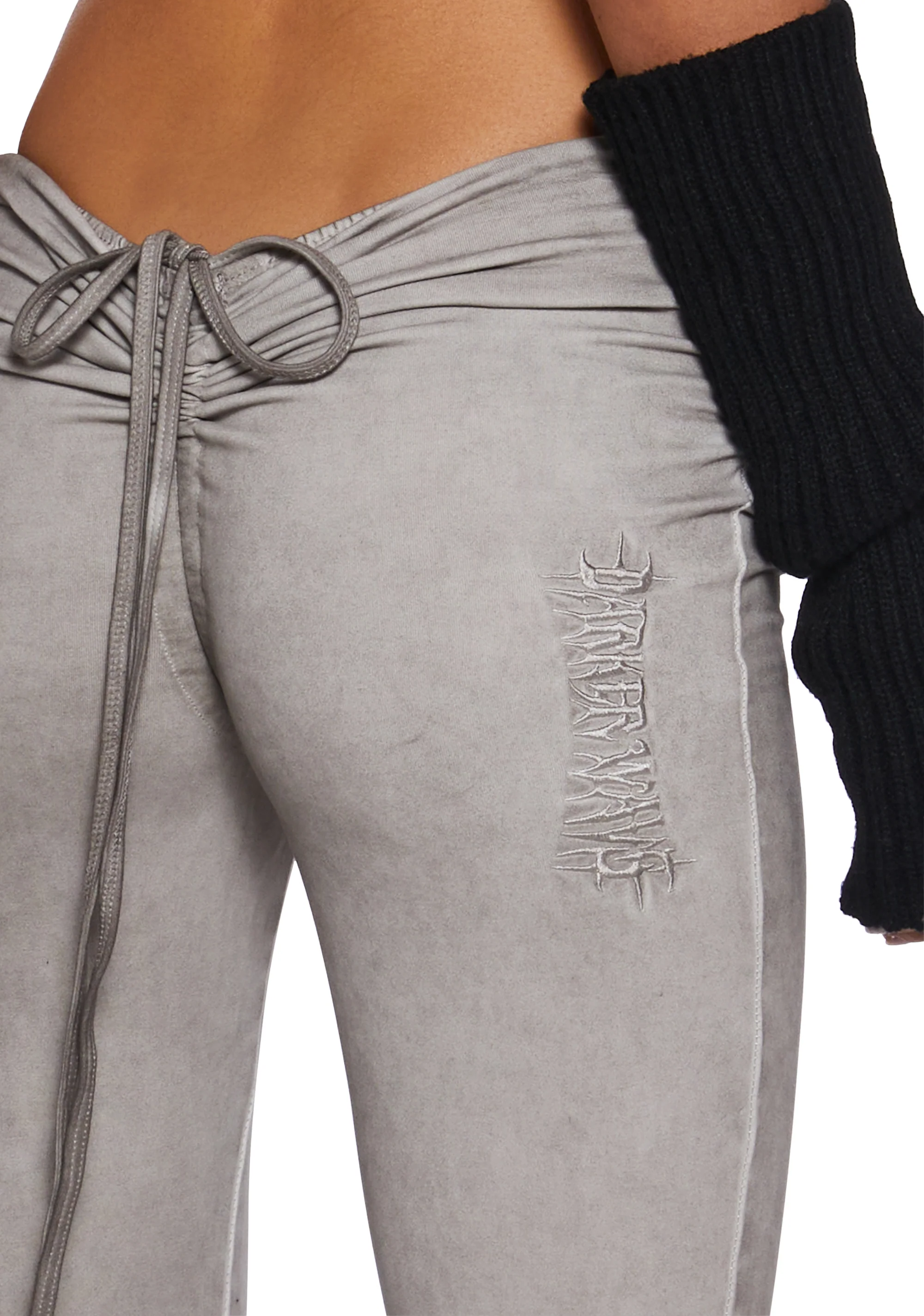 Fader V-Cut Washed Bell Bottoms - Ecru - Image 5