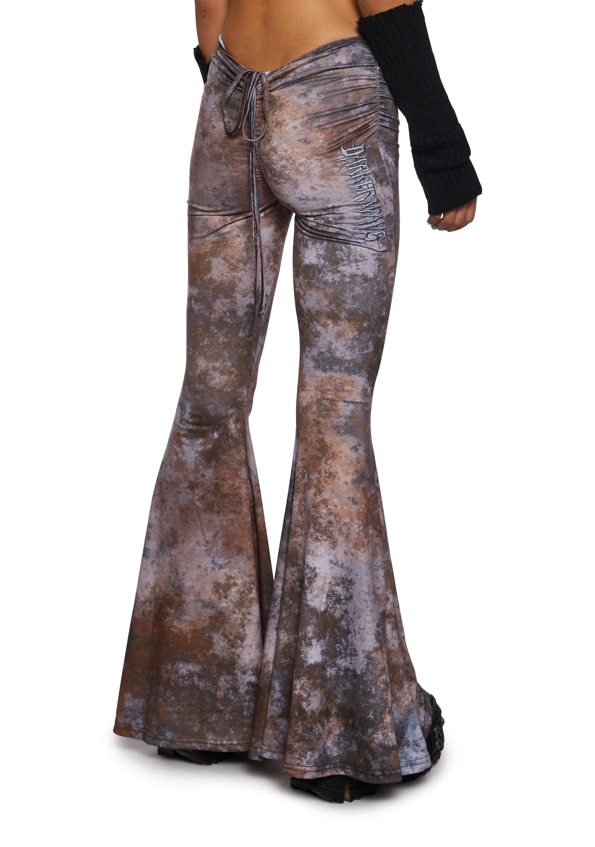 Fader V-Cut Washed Bell Bottoms - Rust - Image 4