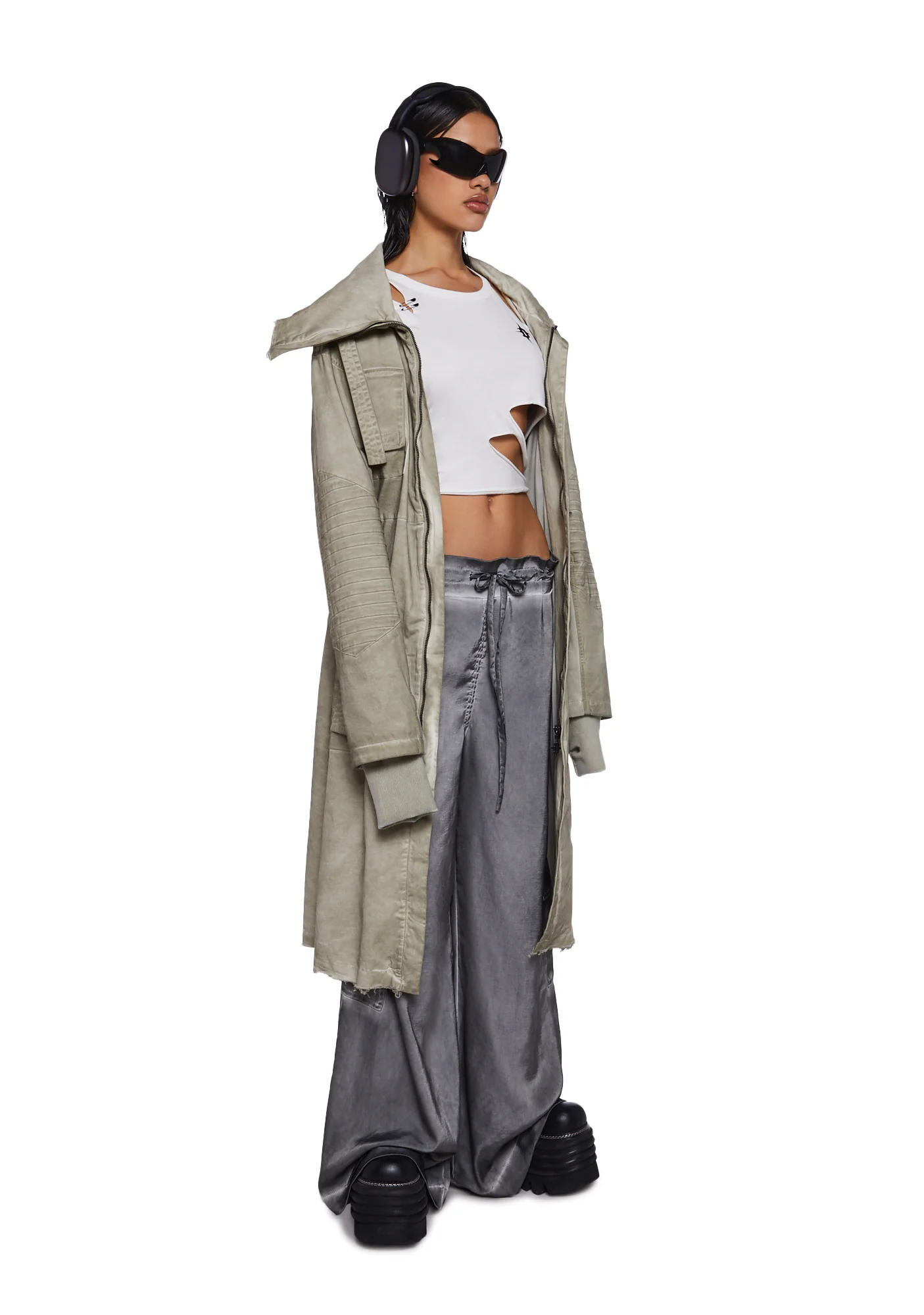 Fader Wide Leg Draped Pants - Image 2