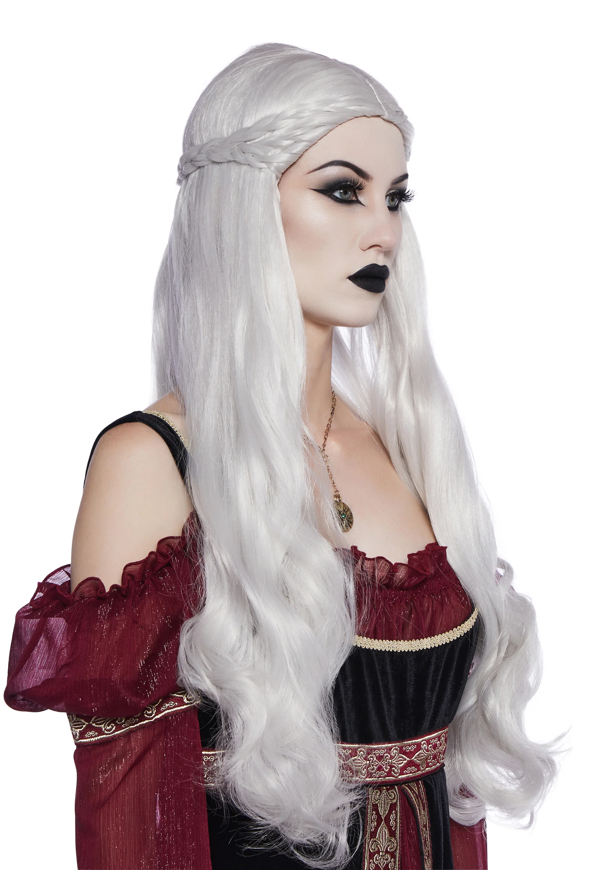 Faire Fables Renaissance Wig -  White - Image 2