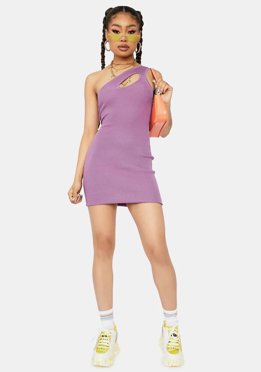 Fairy Fantastic One Shoulder Cutout Bodycon Dress - Image 3