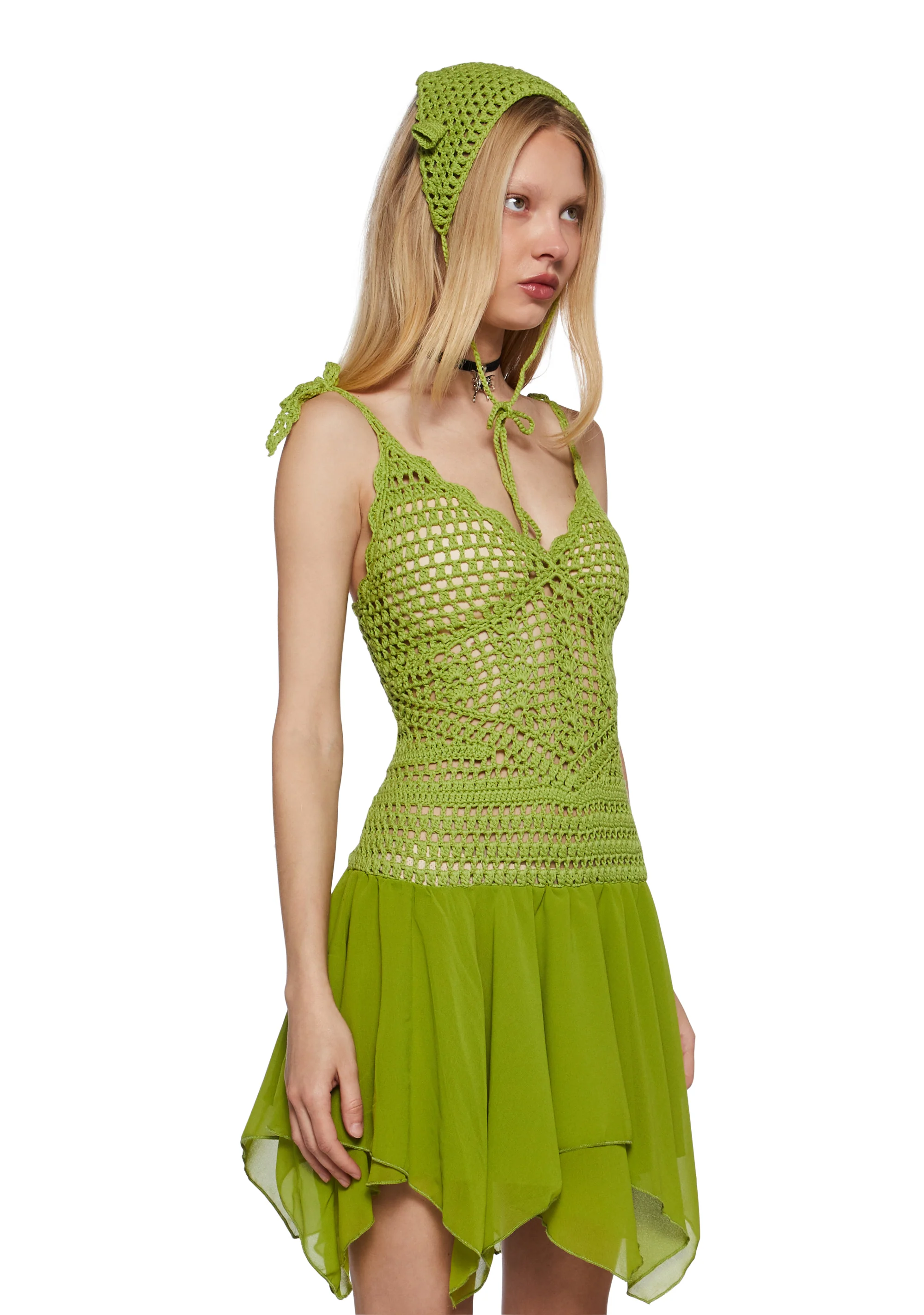 Fairytale Misfit Crochet Dress Set - Image 3