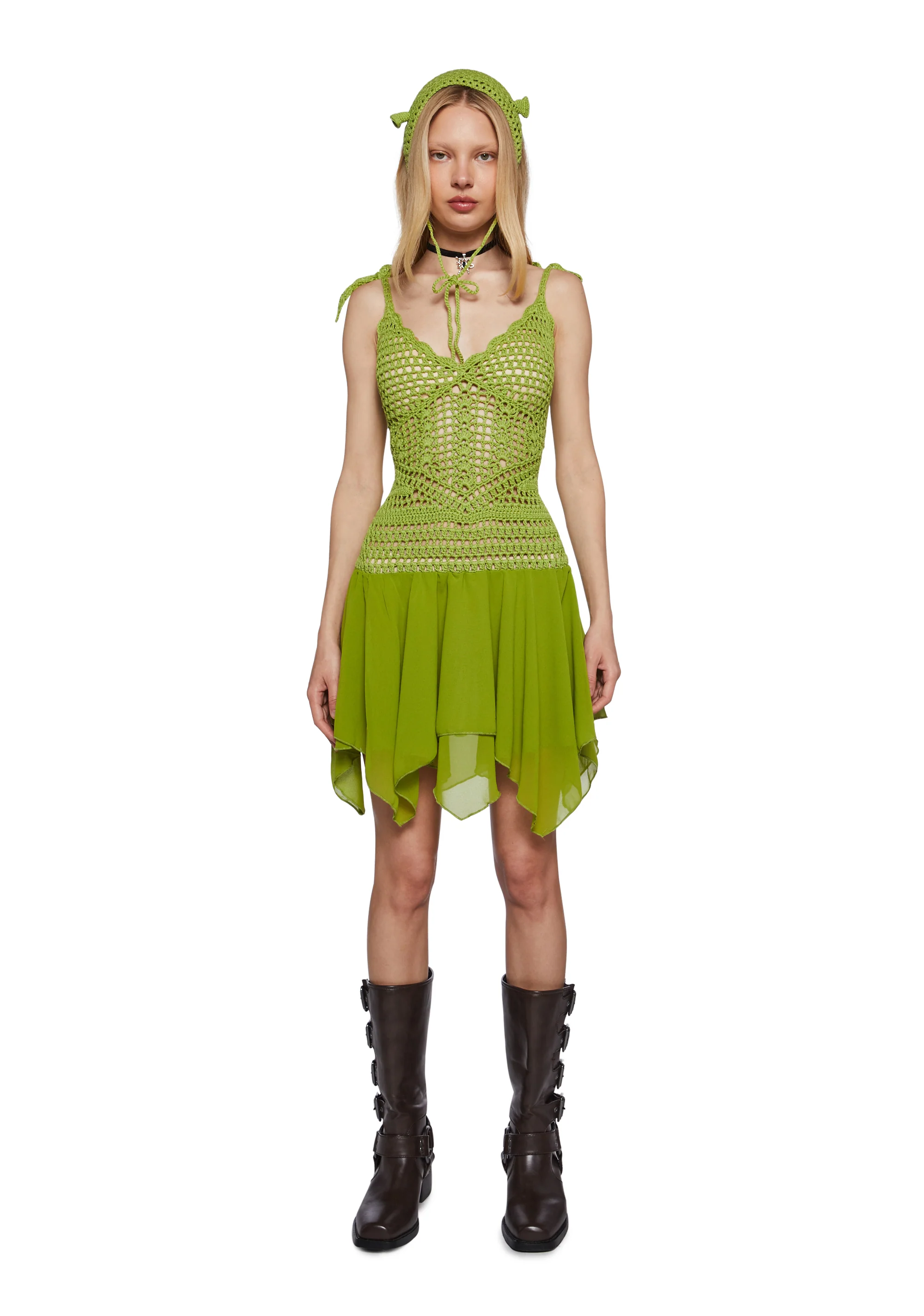 Fairytale Misfit Crochet Dress Set - Image 7