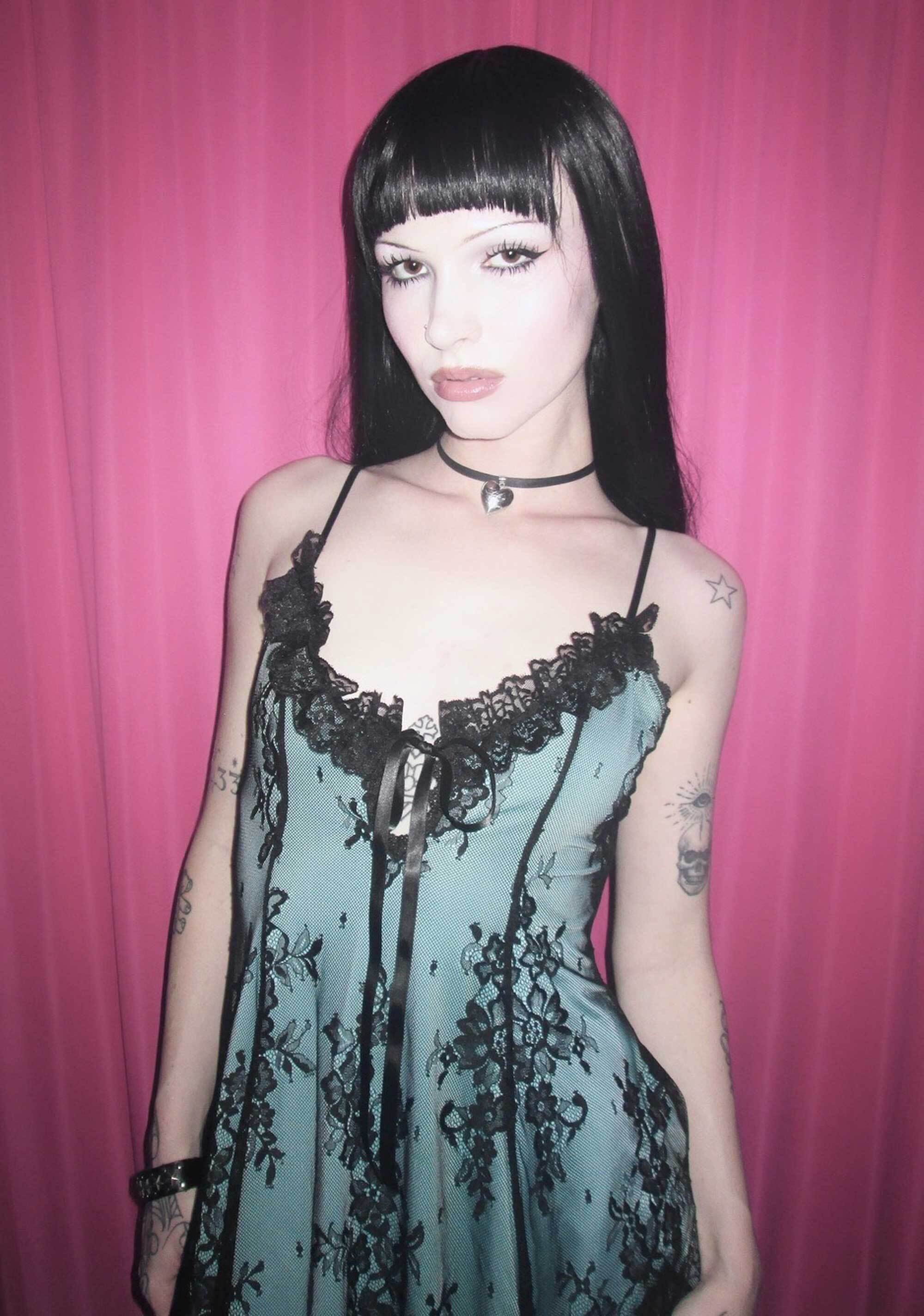 Faithfully Doomed Lace Dress - Mint - Image 6