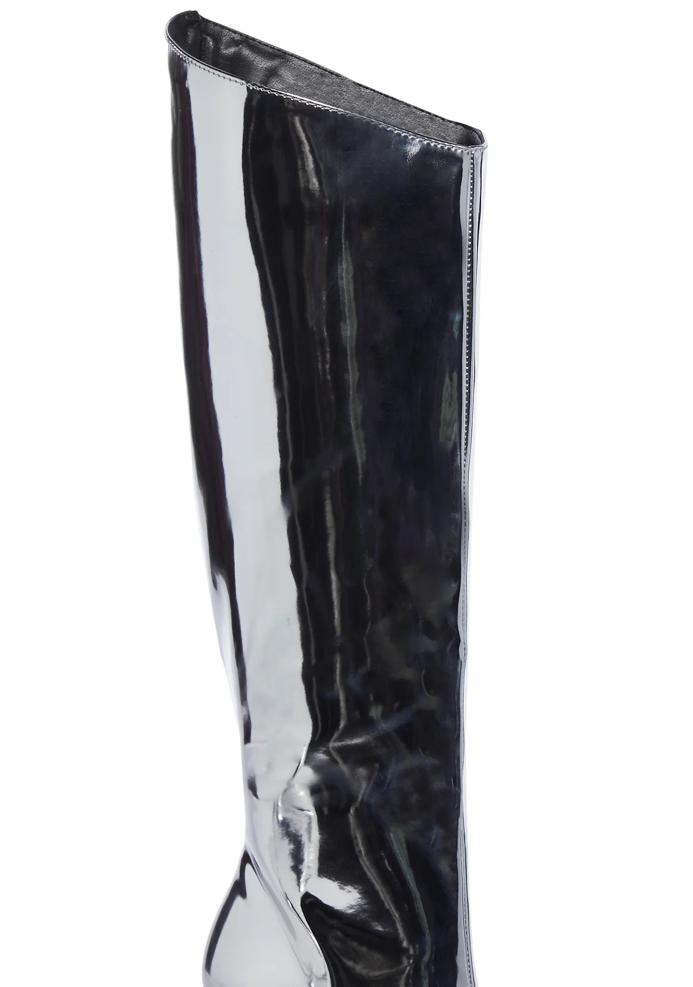 Falcon Knee High Boots-Silver - Image 2