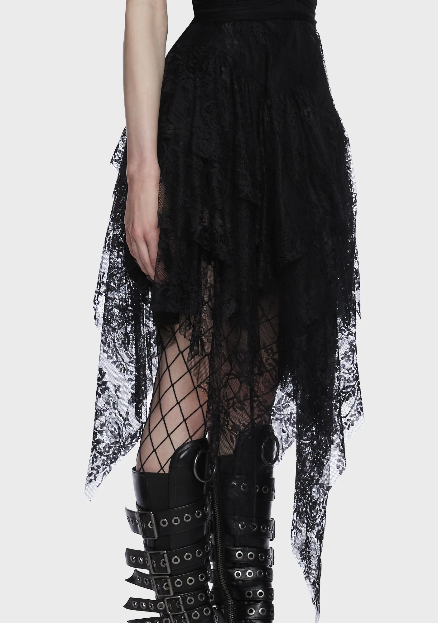 Fallen Faerie Lace Midi Dress - Image 2