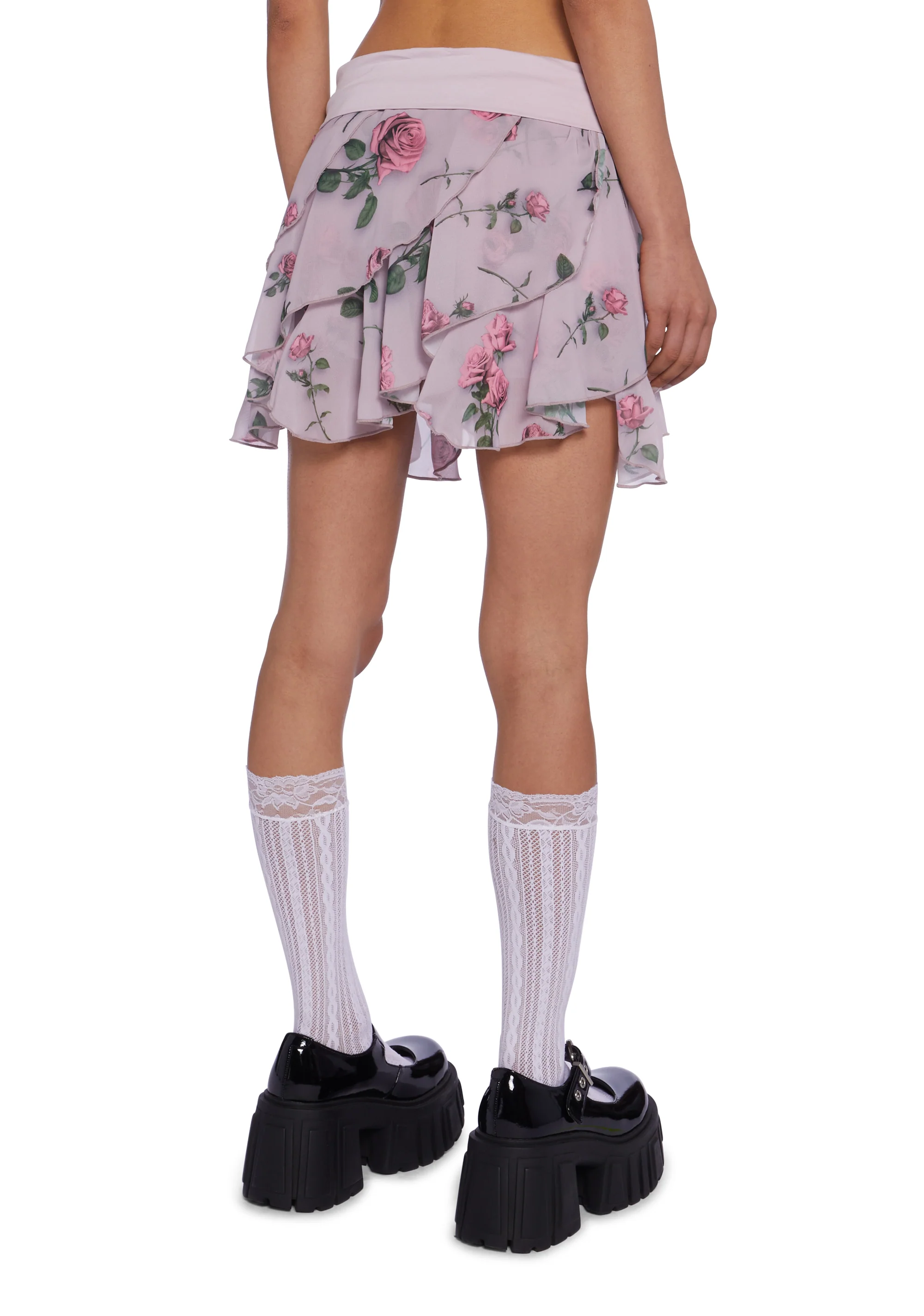 Falling For You Mini Skort - Pink - Image 4