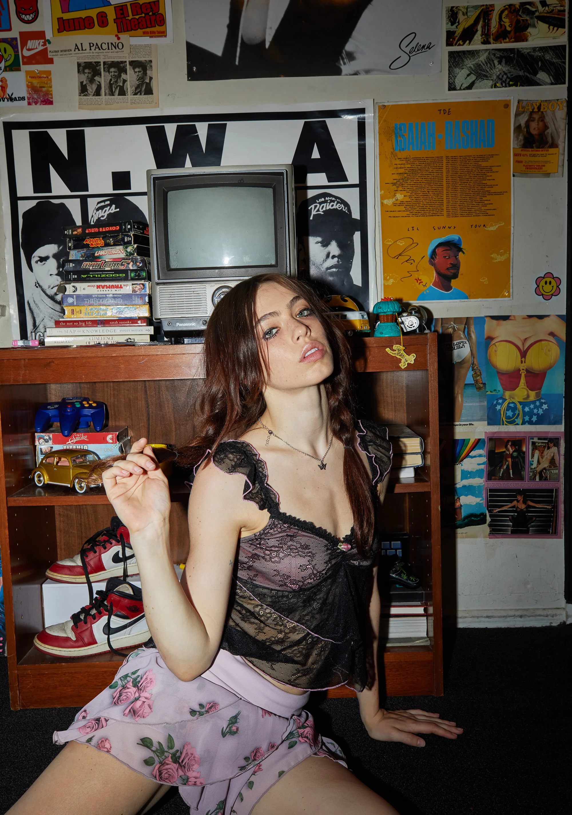 Falling For You Mini Skort - Pink - Image 6