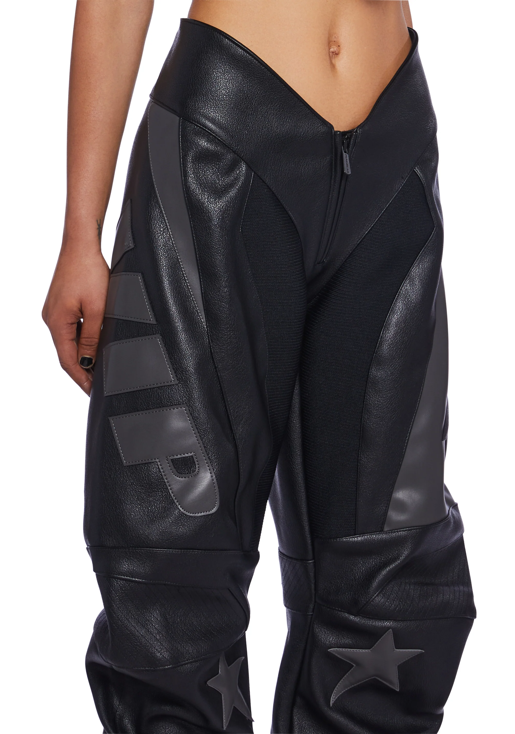 Fame Moto Pants - Black - Image 3