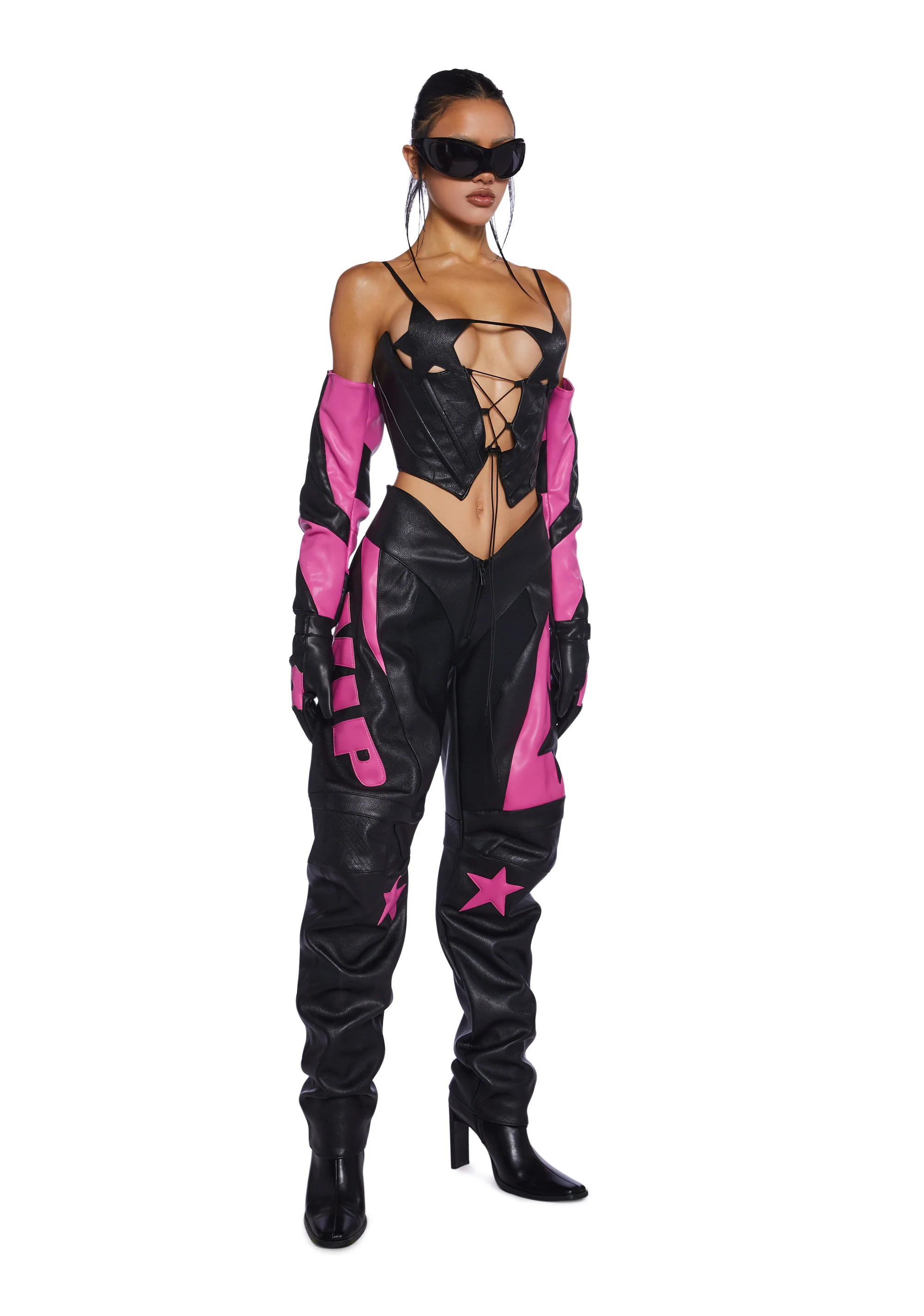 Fame Moto Pants - Multi - Image 3