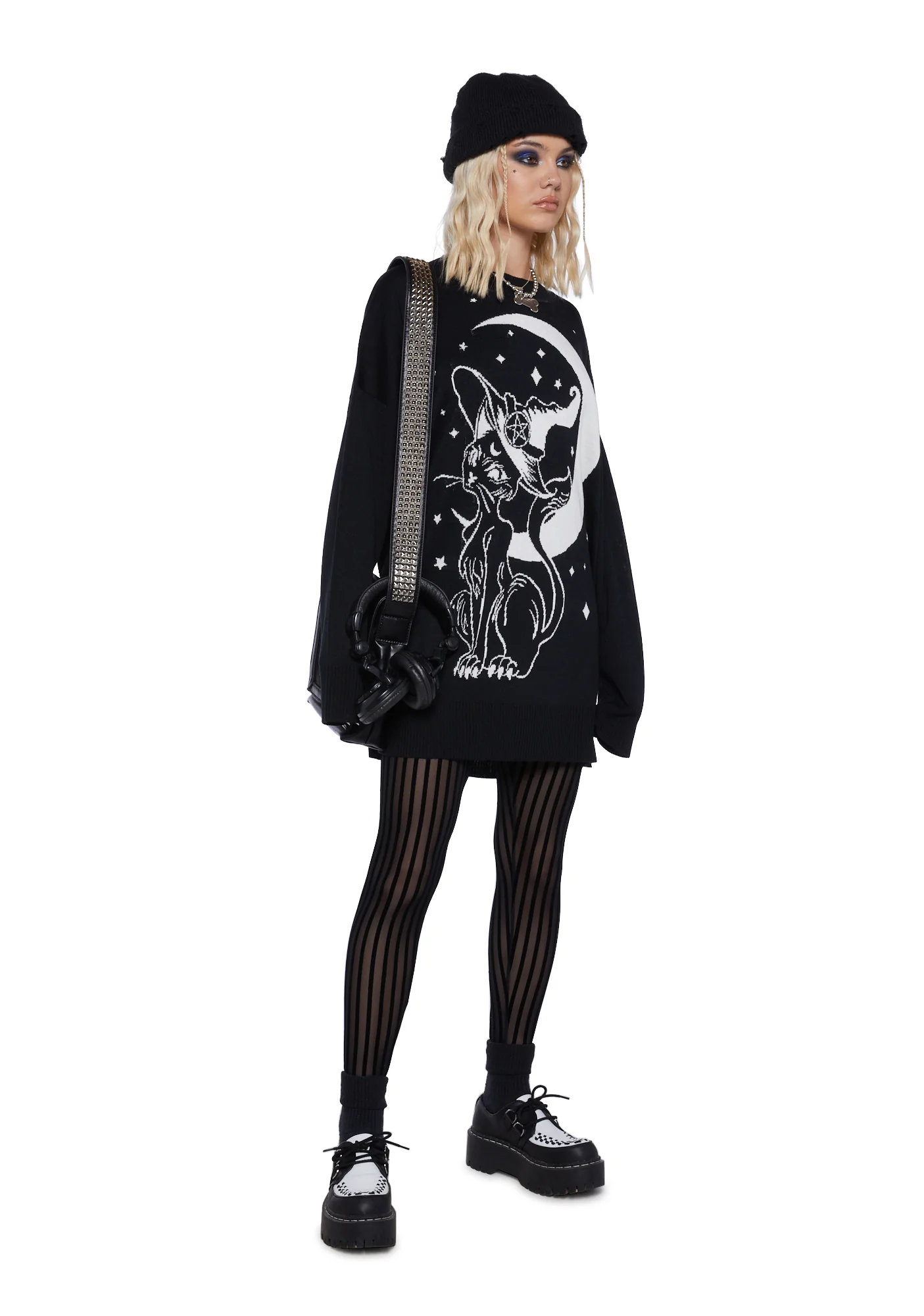 Familiar Kitty Knit Sweater - Image 2