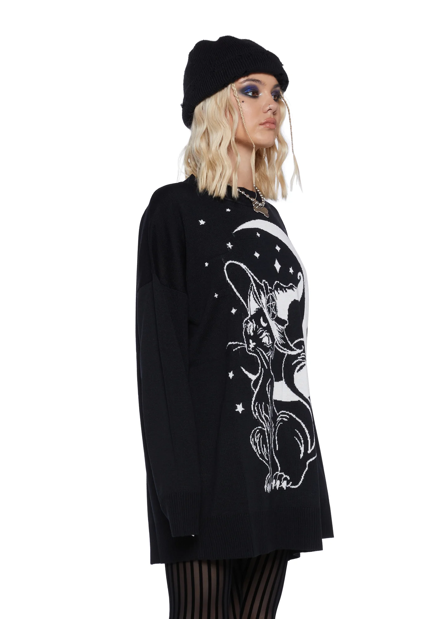 Familiar Kitty Knit Sweater - Image 3
