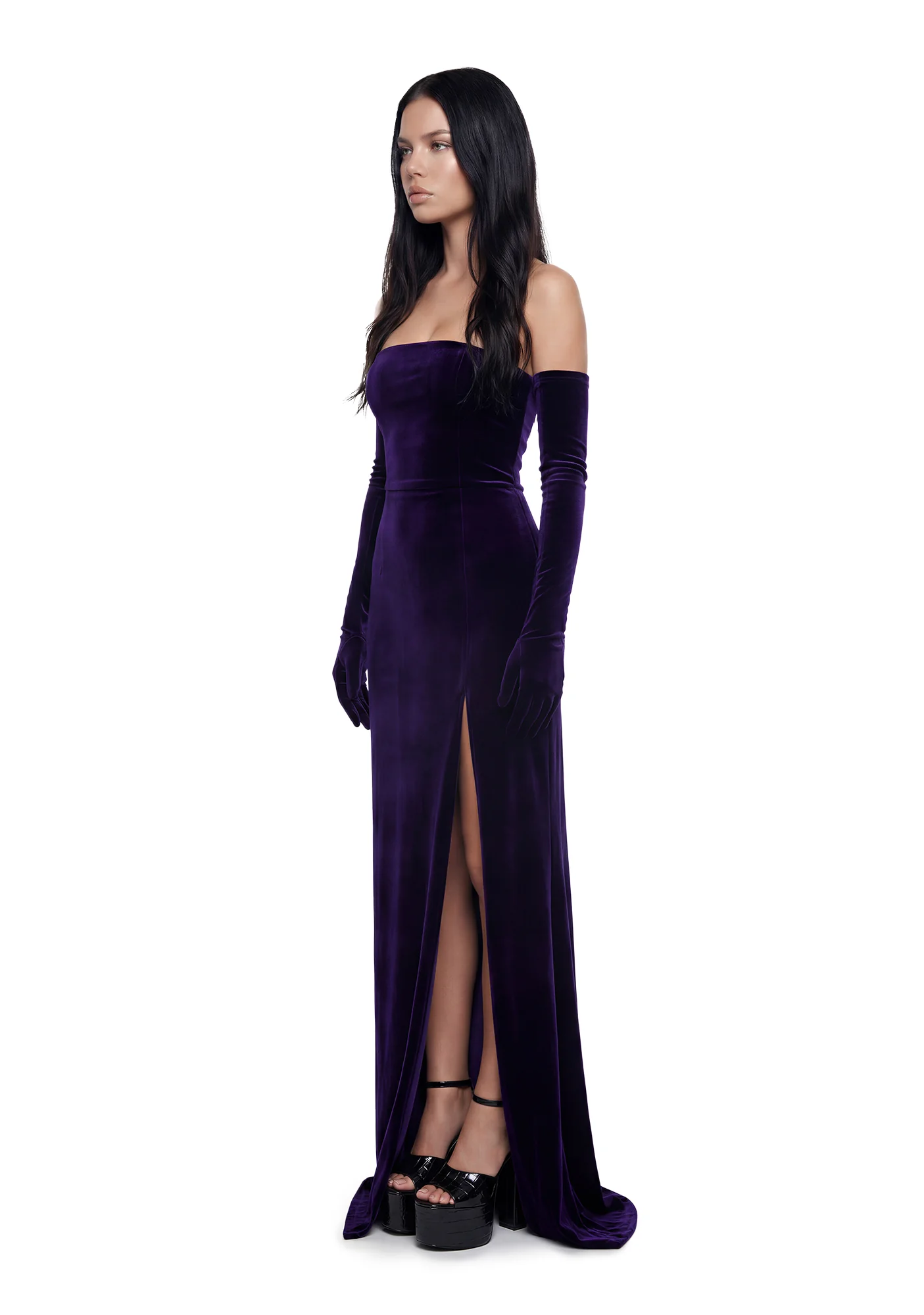 Fang And Majesty 3-Piece Dress Set - Purple - Image 3