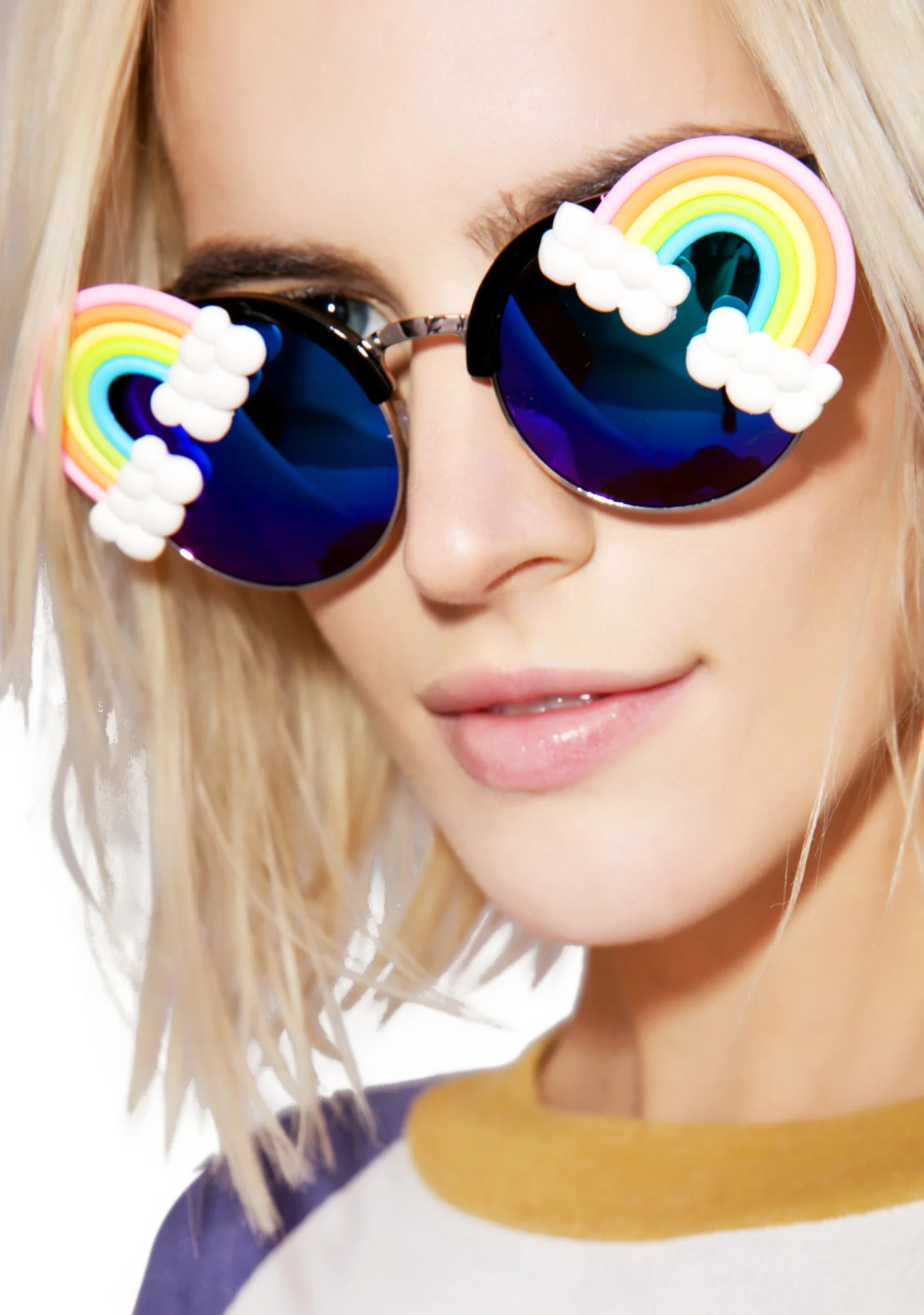 Fantasia Neon Rainbow Acid Sunglasses - Image 3