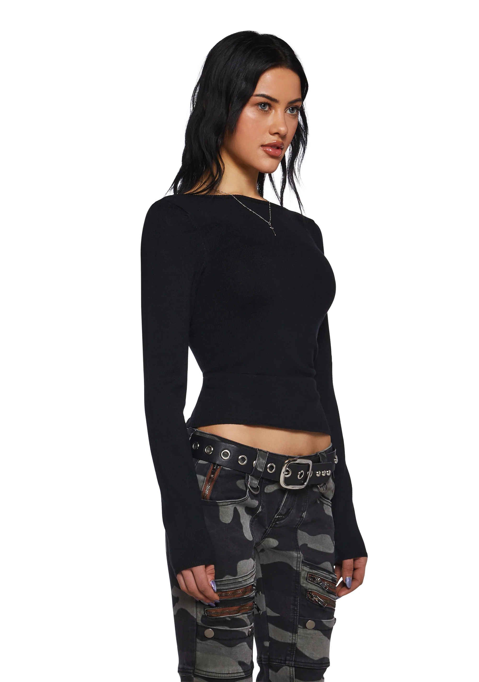 Fashion Statement Open Back Top - Image 3