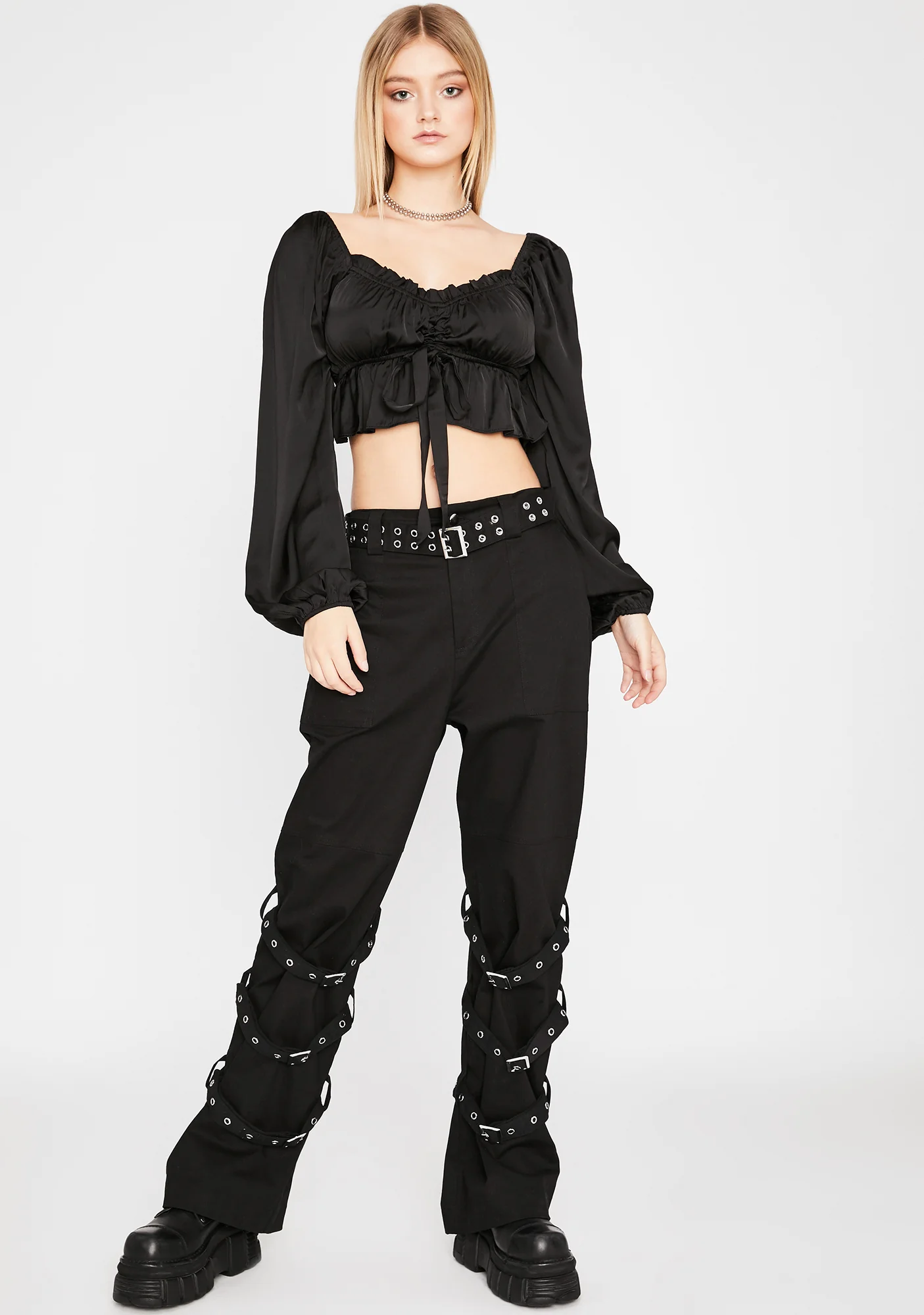 Fast Flirt Crop Blouse - Image 3