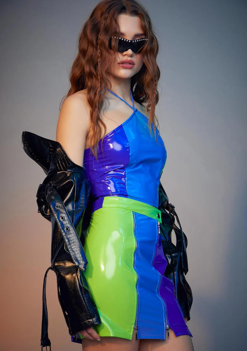 Fastest Lane Colorblock Halter Set - Image 2