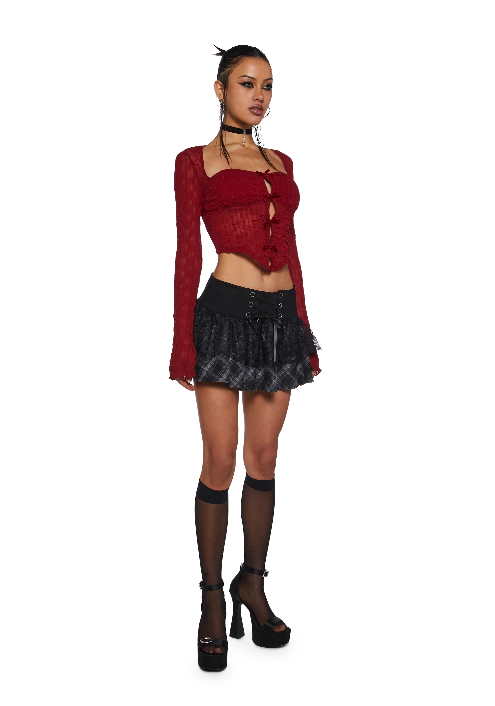 Fateful Fascination Long Sleeve Top - Image 2
