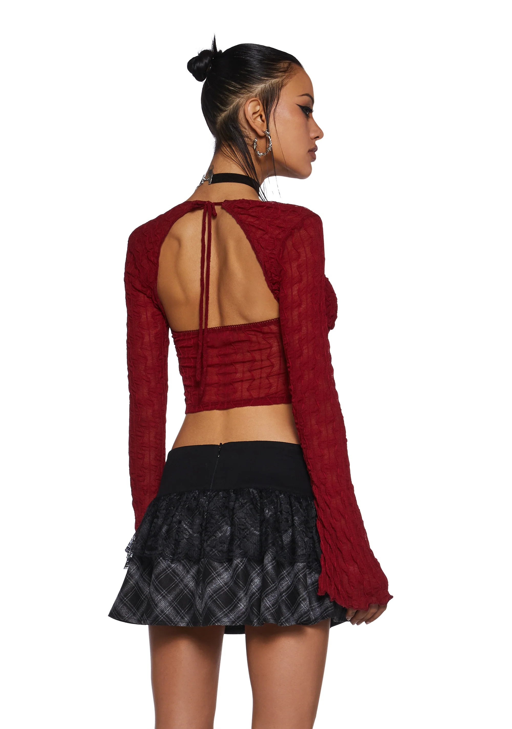 Fateful Fascination Long Sleeve Top - Image 4