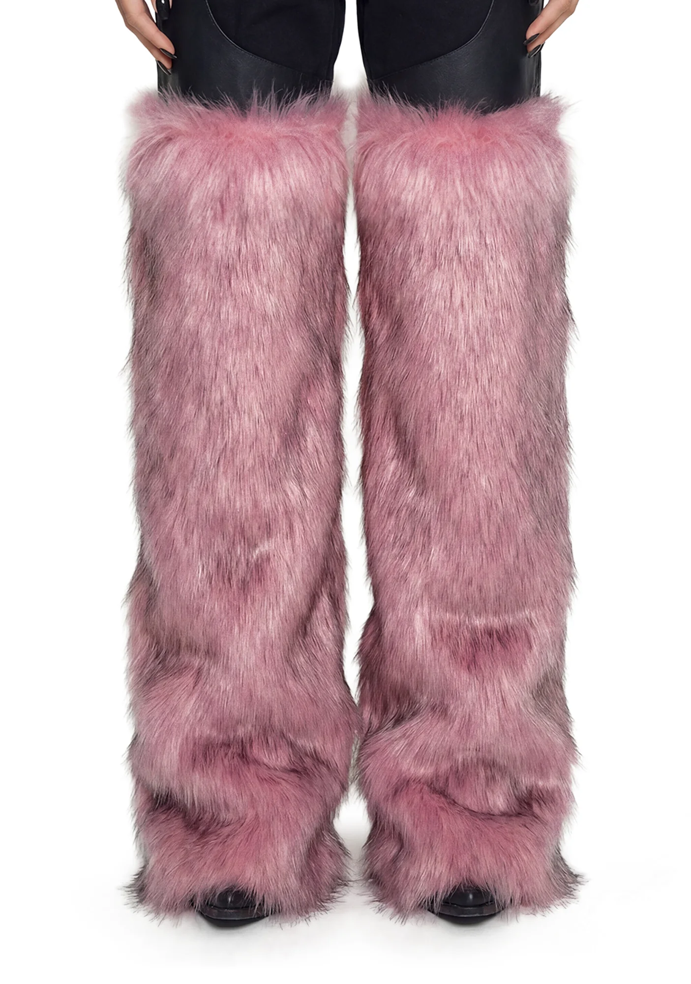Faux Fur Chaps - Pink - Image 5