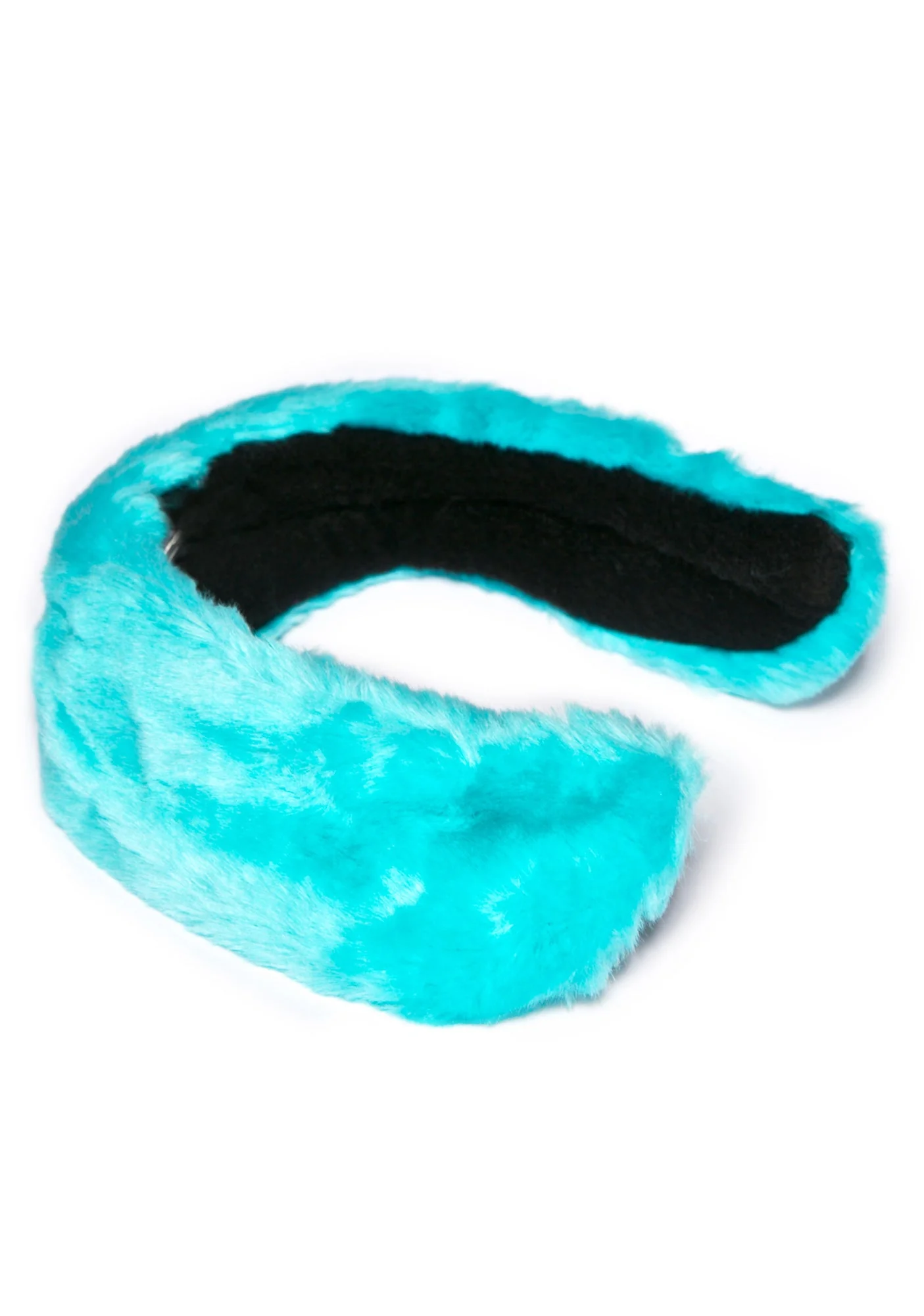 Faux Fur Ear Warmer - Light Blue - Image 13
