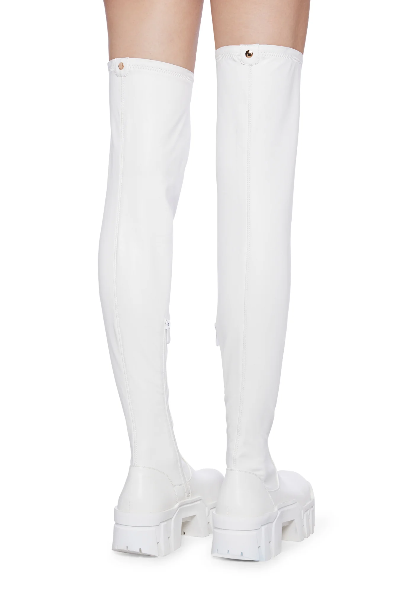 Favored Knee High Boots - White - Image 4