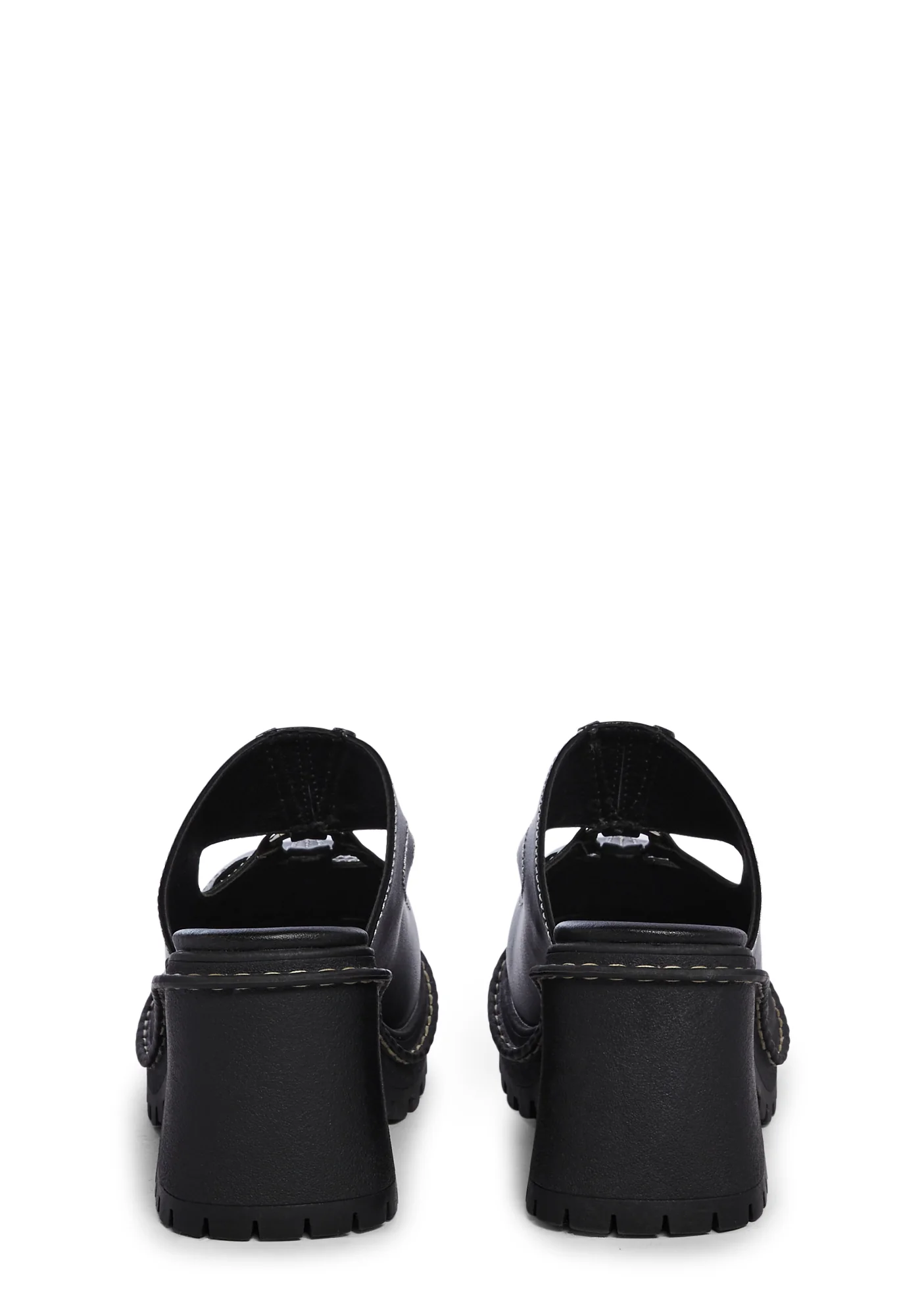 Feeling Good Platform Mules- Black - Image 4