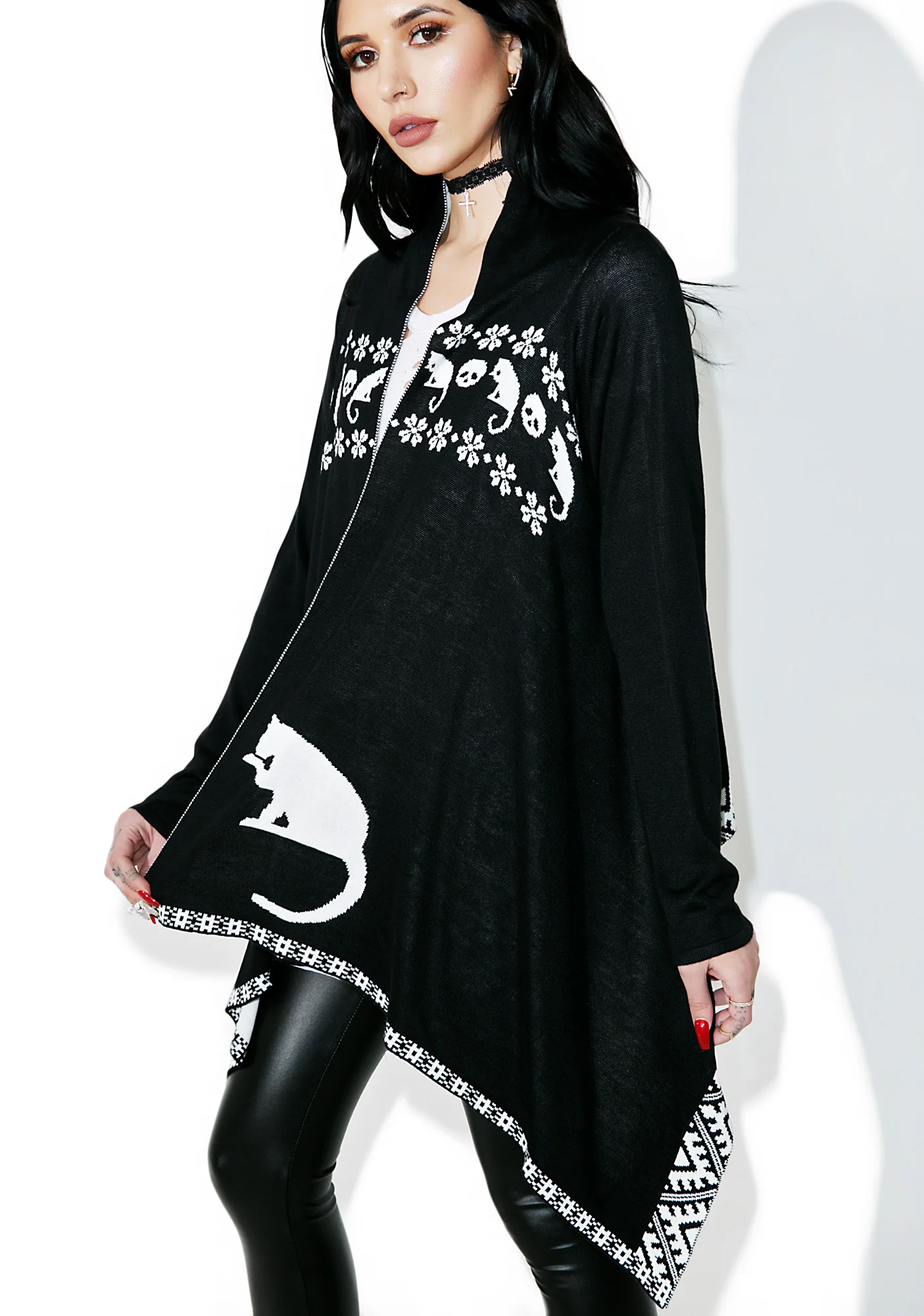 Feline Ferocity Draped Jacket - Image 2